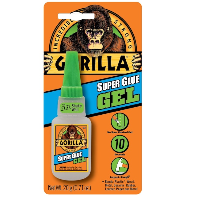 Gorilla 20-gram Gel Super Glue in the Super Glue department at 