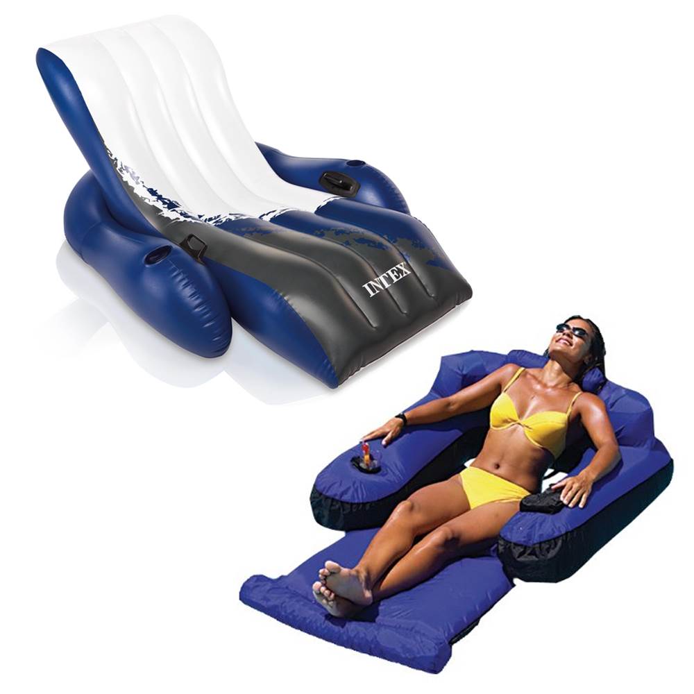 Swimline 55-in x 38-in 1-Seat Blue Inflatable in the Pool Floats department Lowes.com