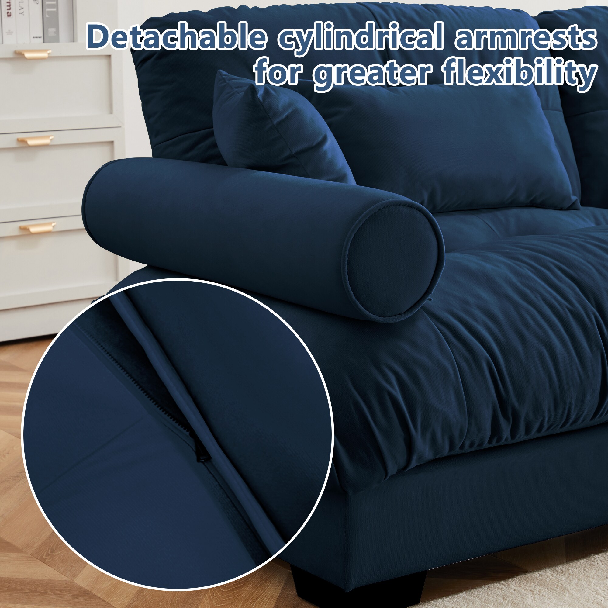 Homy Casa BREAD-BL Sofas-Loveseats - View #7