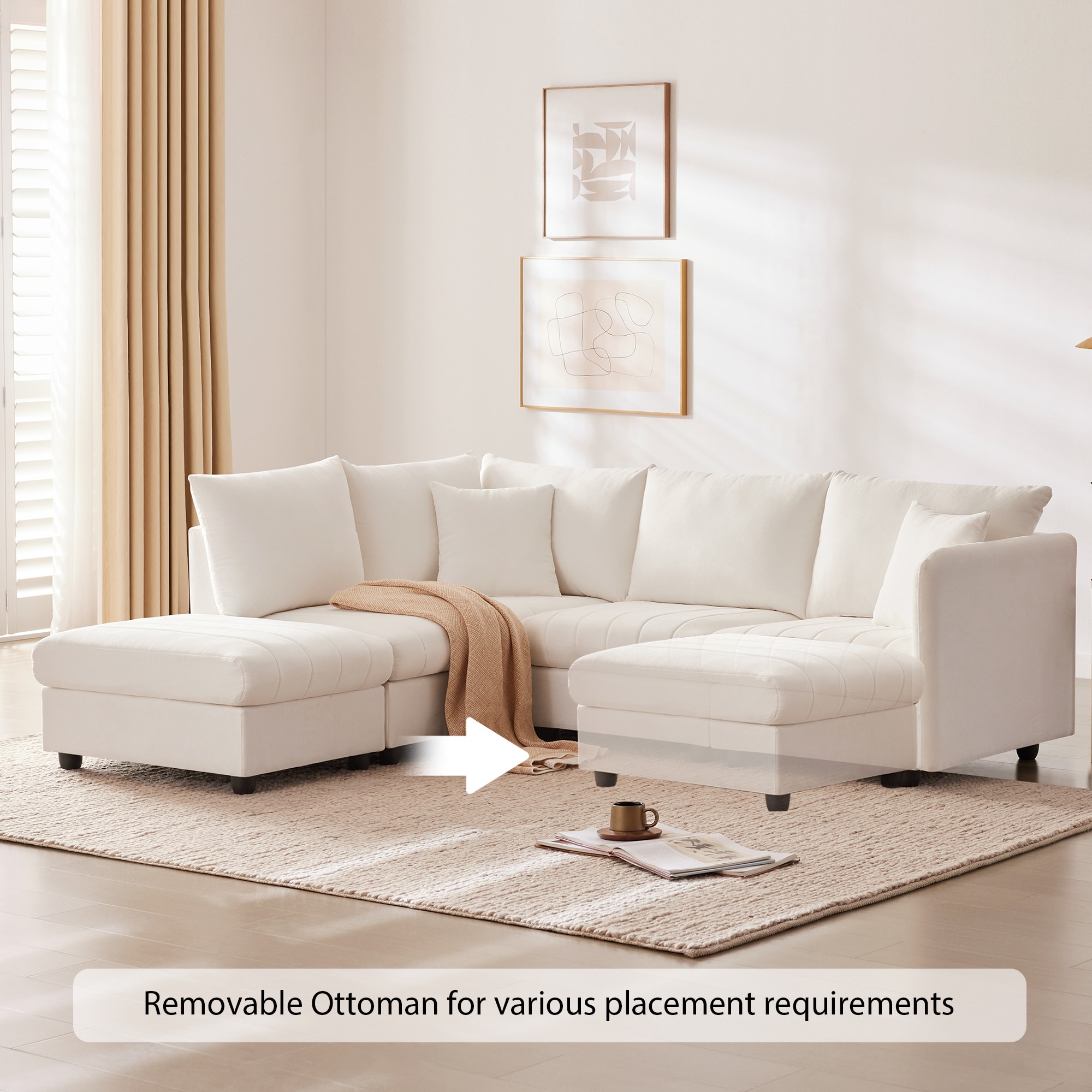 ModernLuxe GS009052AAW Sofas-Loveseats - View #4