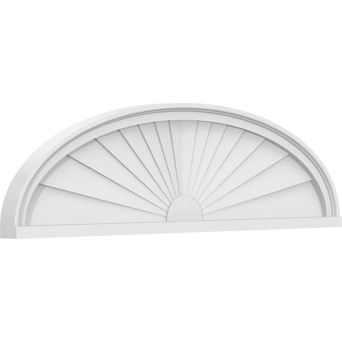 Ekena Millwork PEDPS042X115ELL01 42-in W x 11.5-in L PVC Pediment
