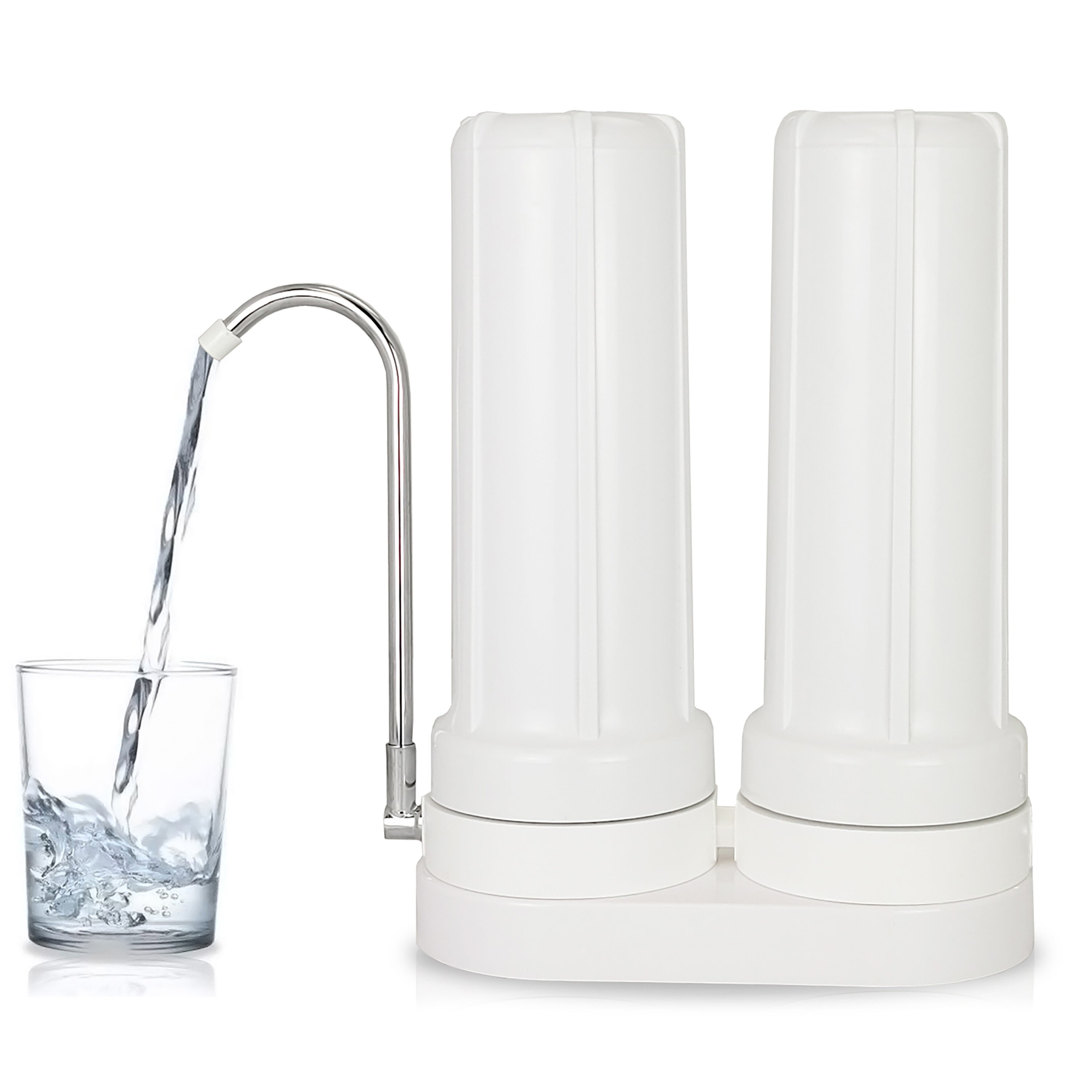 Matterhorn 2-Stage Countertop Water Filter in Clear MCT-8010CL