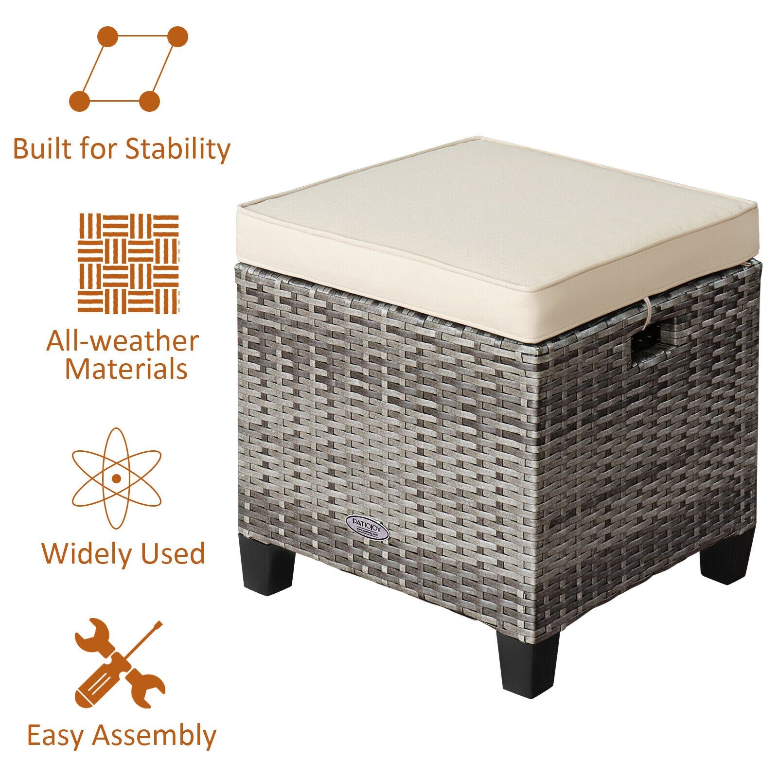 Clihome CWCH-HW67AC568WH Stools-Ottomans - View #9