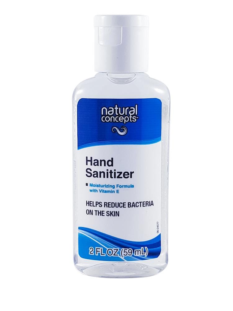 Natural Concepts 20-21602 2-oz Fragrance-Free Hand Sanitizer Bottle Gel