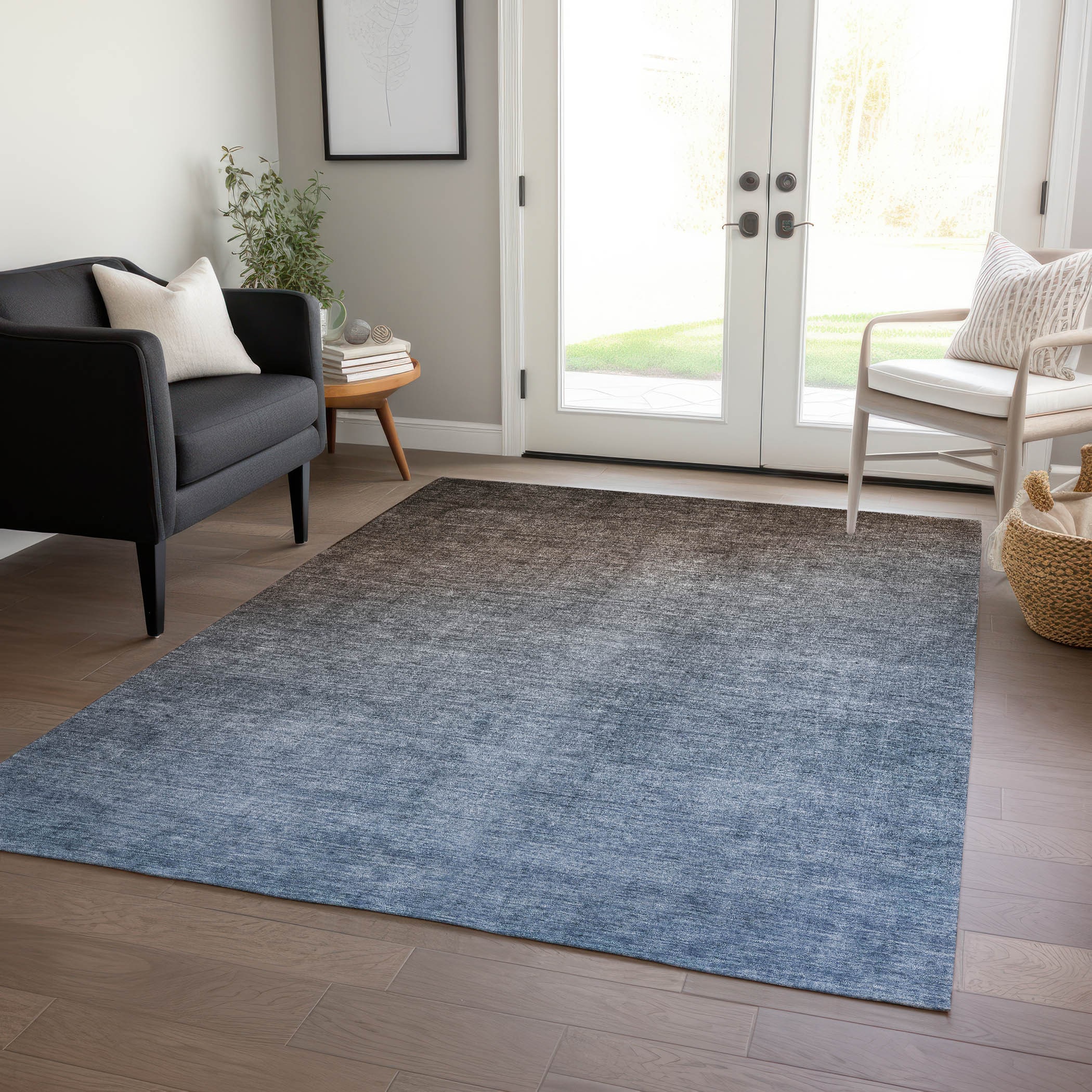 Addison Rugs ACN569CH9X12 Chantille ACN569CH 9 x 12 (ft) Polyester Chocolate Rectangular Indoor/Outdoor Ombre Machine washable Area rug