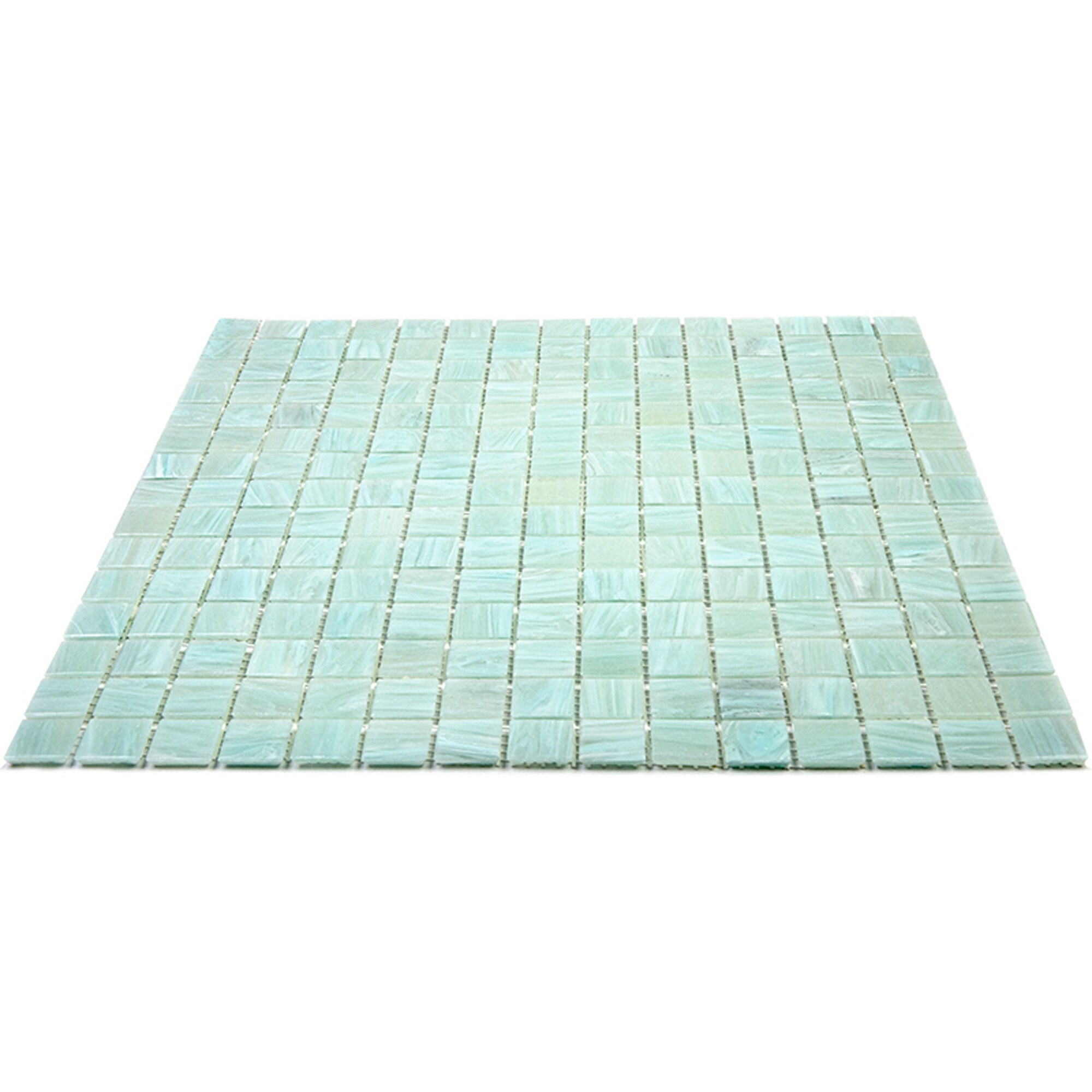 Celestial Light Pistachio Green Glass Mosaic Tile