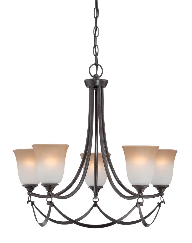 allen + roth Winnsboro 5-Light Oil-Rubbed Bronze Transitional Dry rated ...