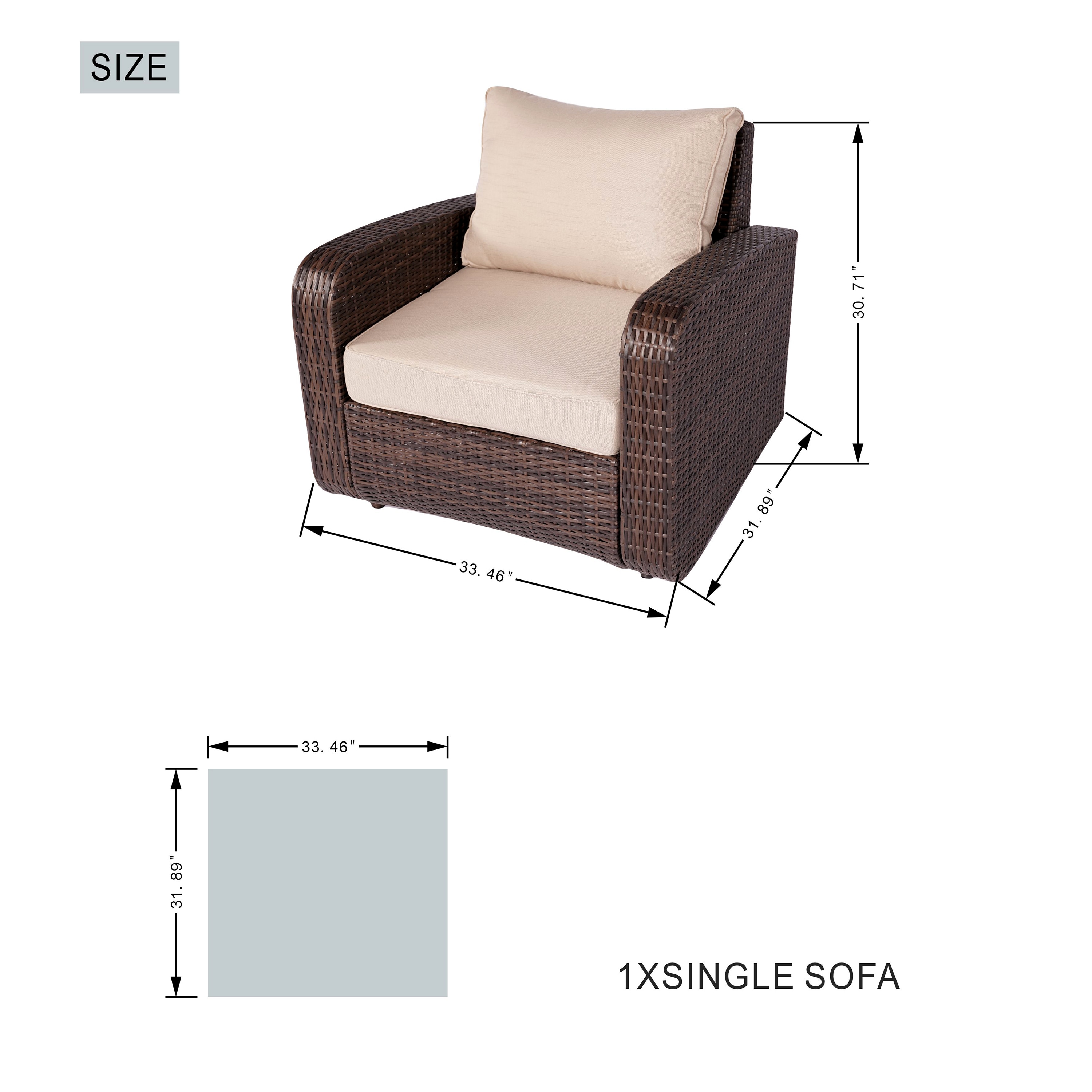 Moda Furnishings CMAG-1516R-BR Patio-Conversation-Sets - View #10