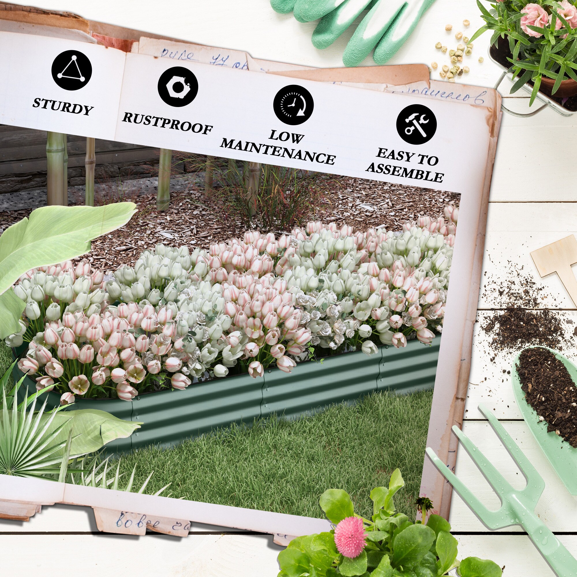 Outsunny 845-981V03GN Raised-Garden-Beds - View #7