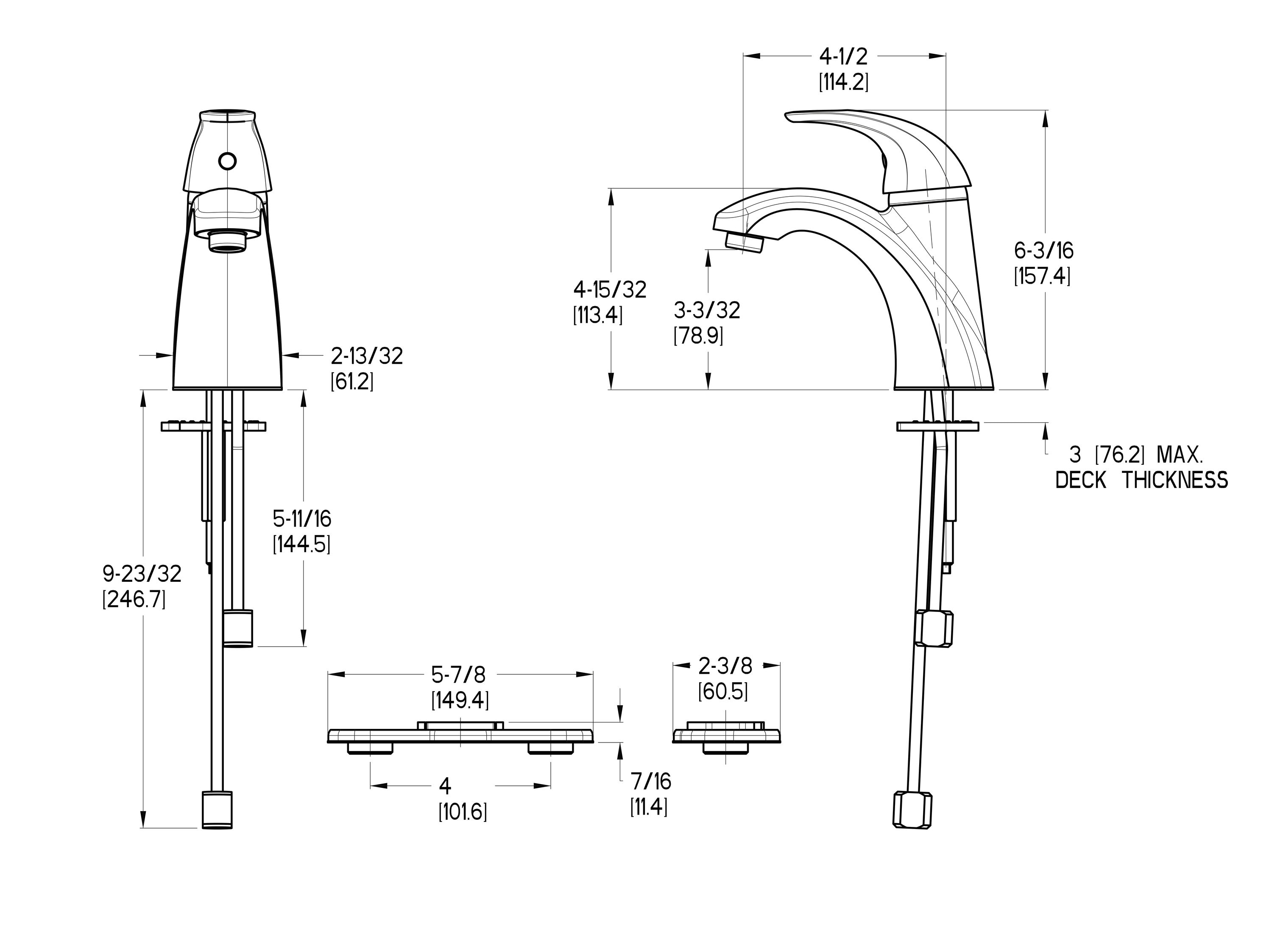 Polished Chrome High Arc Single Handle Bathroom Faucet
