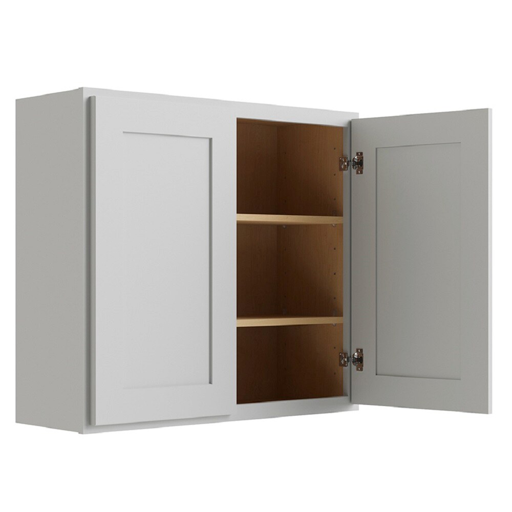 RELIABILT Parkstone 36-in W x 30-in H x 12-in D Grey Blind Wall Fully Assembled Plywood Cabinet (Shaker Door Style)