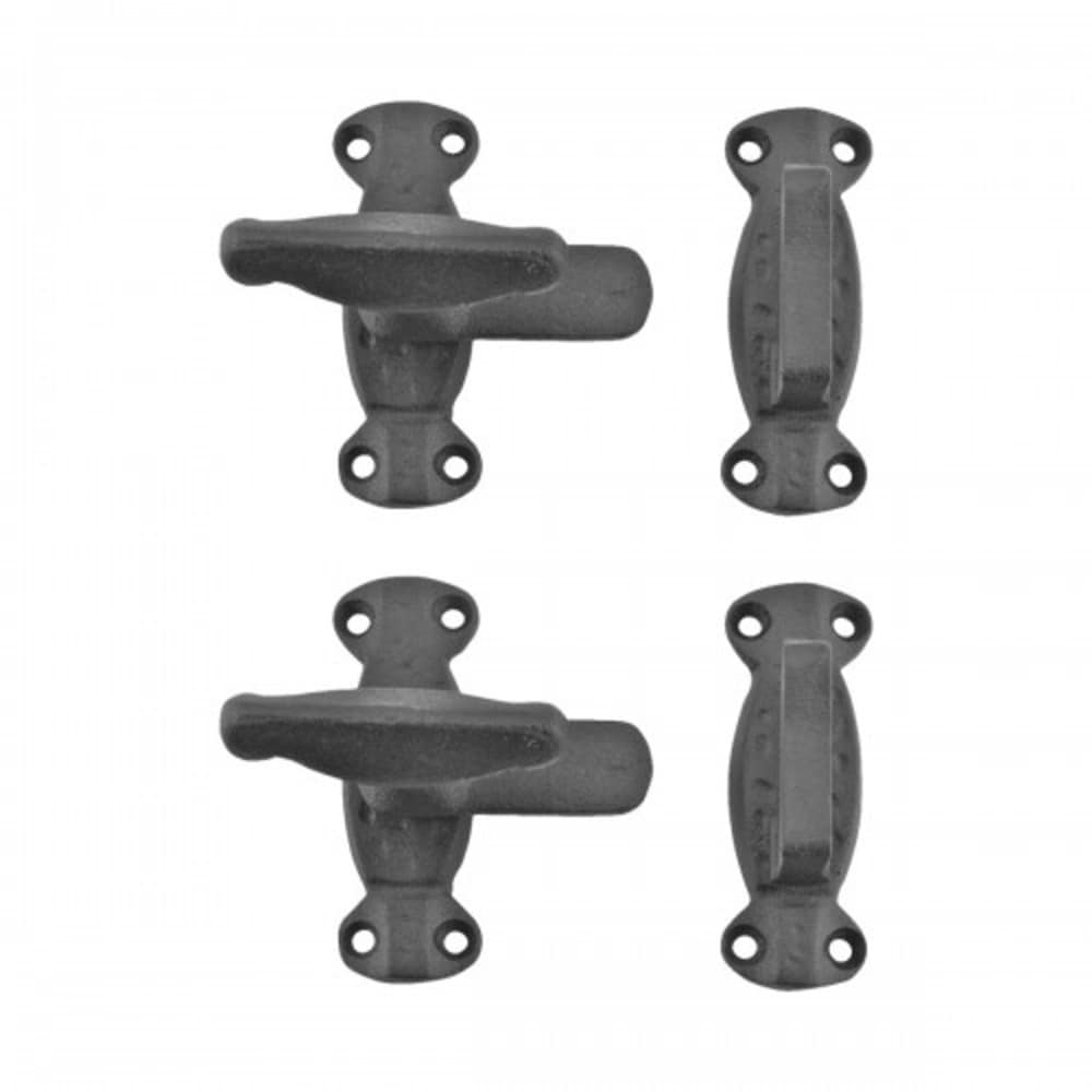 RENOVATORS SUPPLY MANUFACTURING 25862 Category: Cabinet Hardware Accessories 2 -Pack Antique Black Black Cabinet hardware kit
