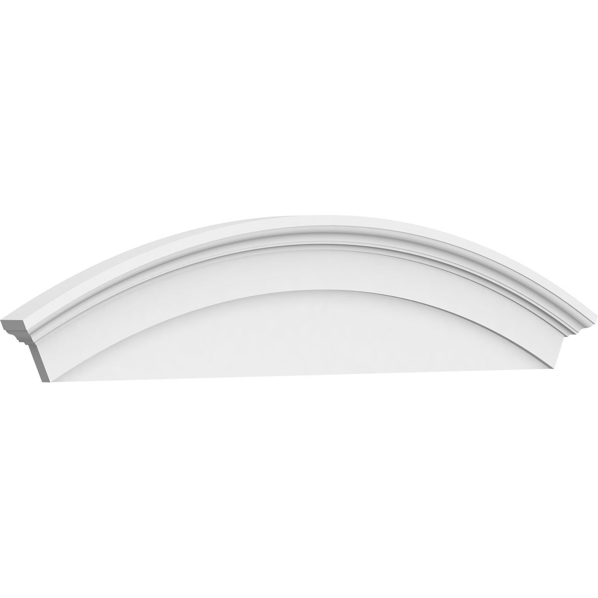 Ekena Millwork PEDP064X140ARD00 64-in W x 14-in L PVC Pediment