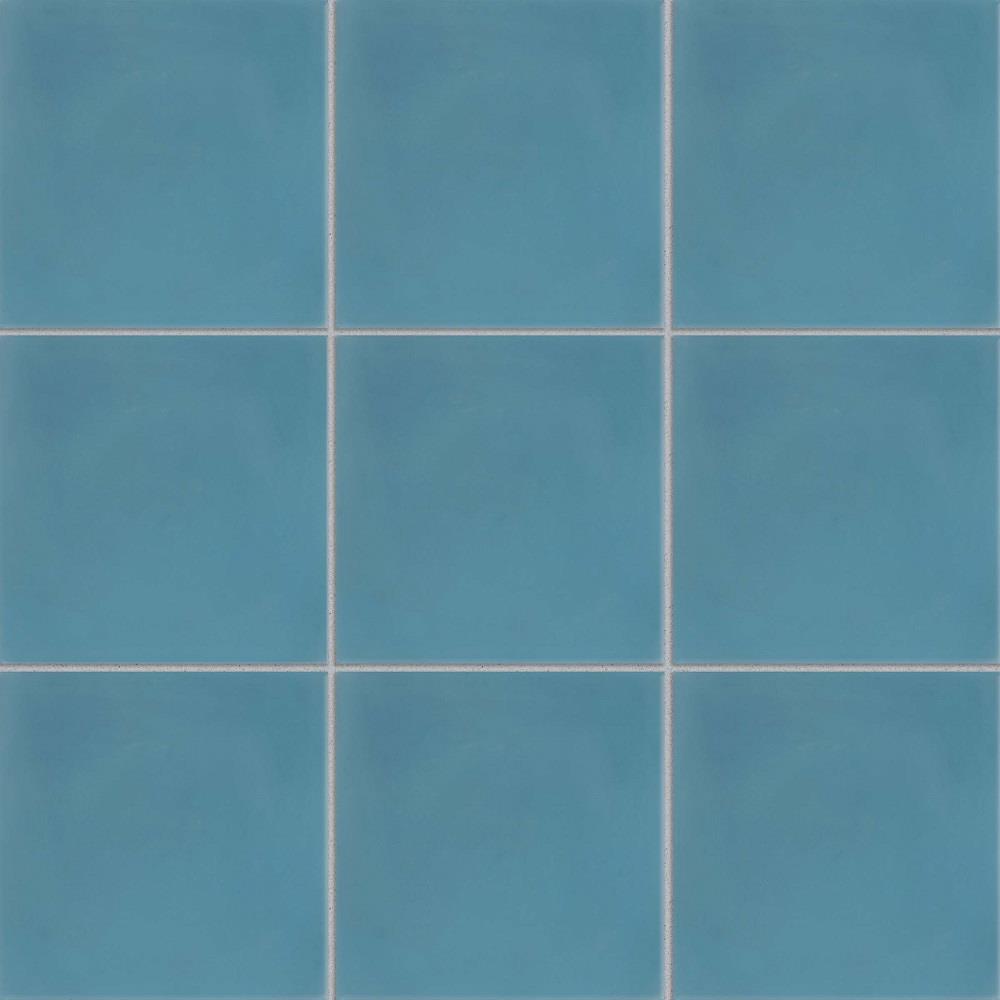 Bedrosians DECREMCOB88 Remy Cobalt 8-in x 8-in Matte Cement Encaustic Floor and Wall Tile (5.33-sq. ft/ Carton)
