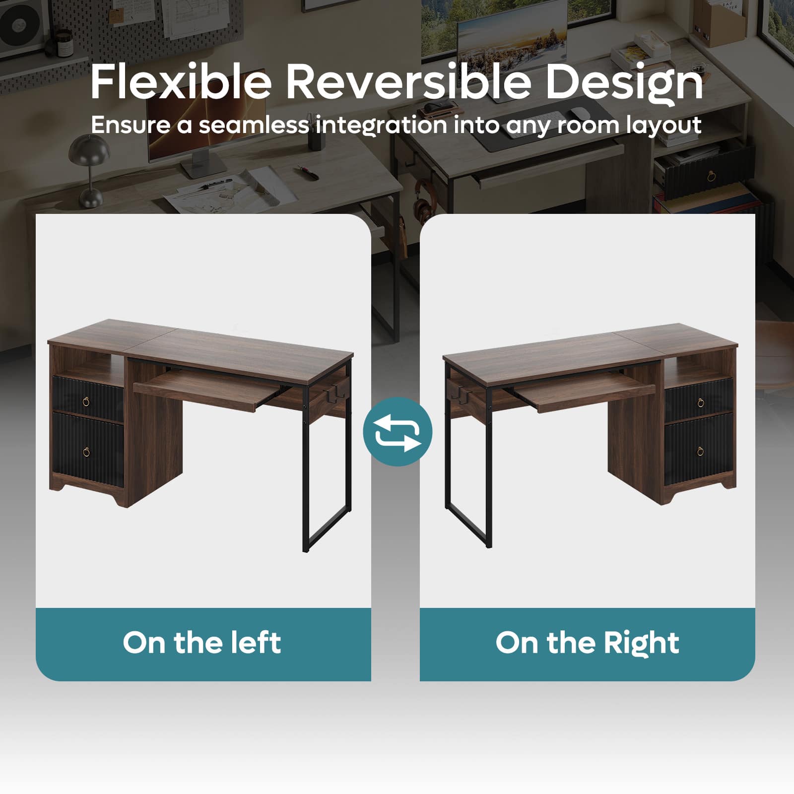Bestier LOW-H104614P-WALT desks - View #6