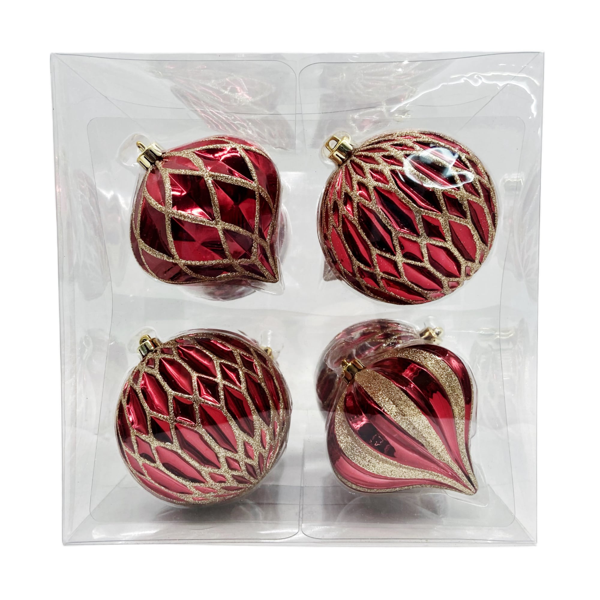 Holiday Living 014-906-2 8 -Pack Multiple colors/finishes Standard Indoor Ornament set Shatterproof