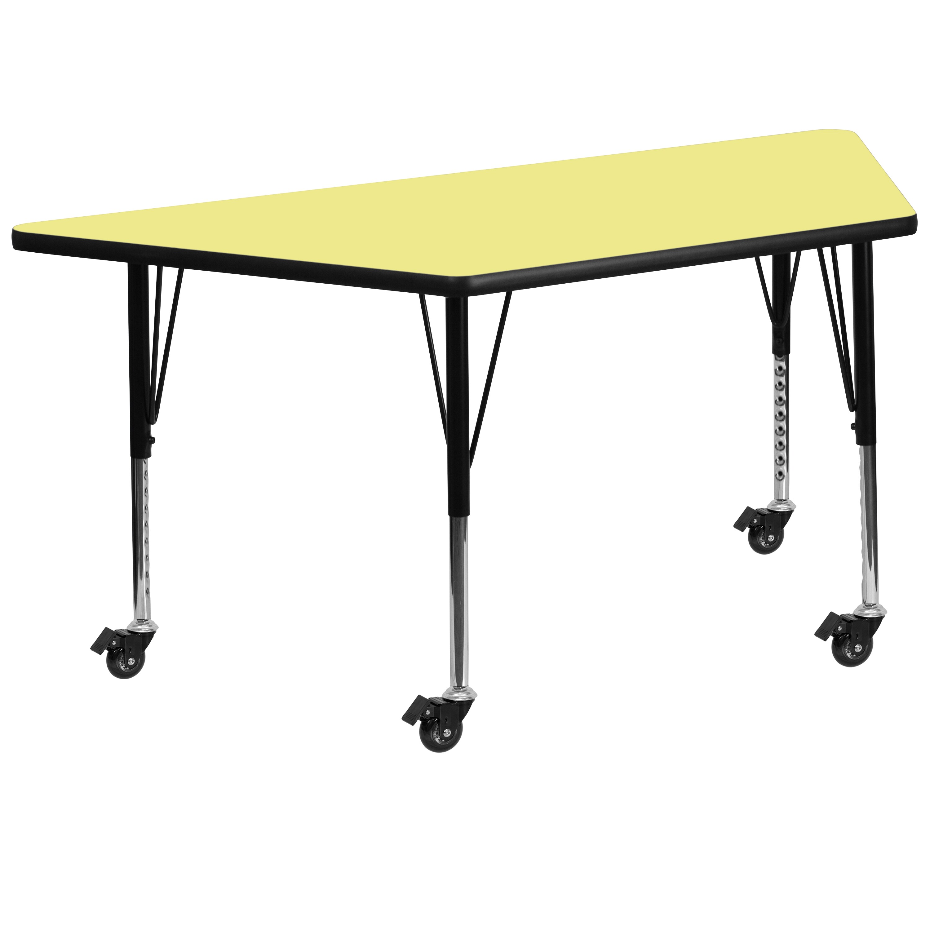 Flash Furniture 847254080682 Yellow Rectangular Kid's Play Table