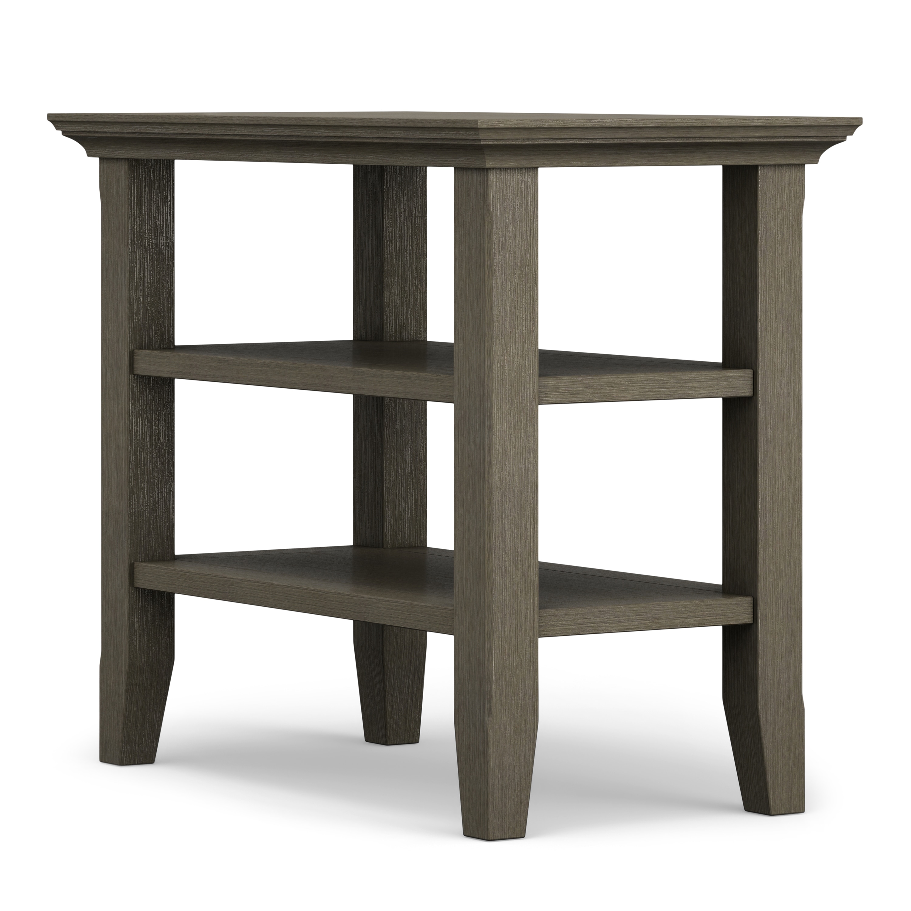 Simpli Home AXWELL3-008-FG Acadian 14-Inches W x 20-Inches H Farmhouse Grey Wood Rectangular Modern End Table Assembly Required