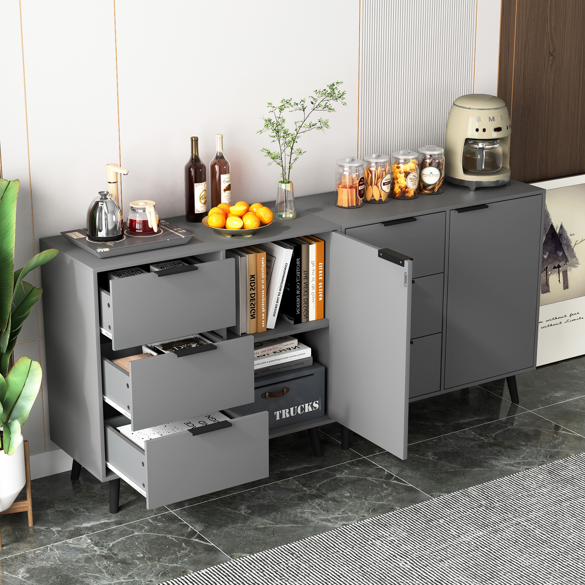 SINOFURN SYA840028GY Dining-Kitchen-Storarge - View #10