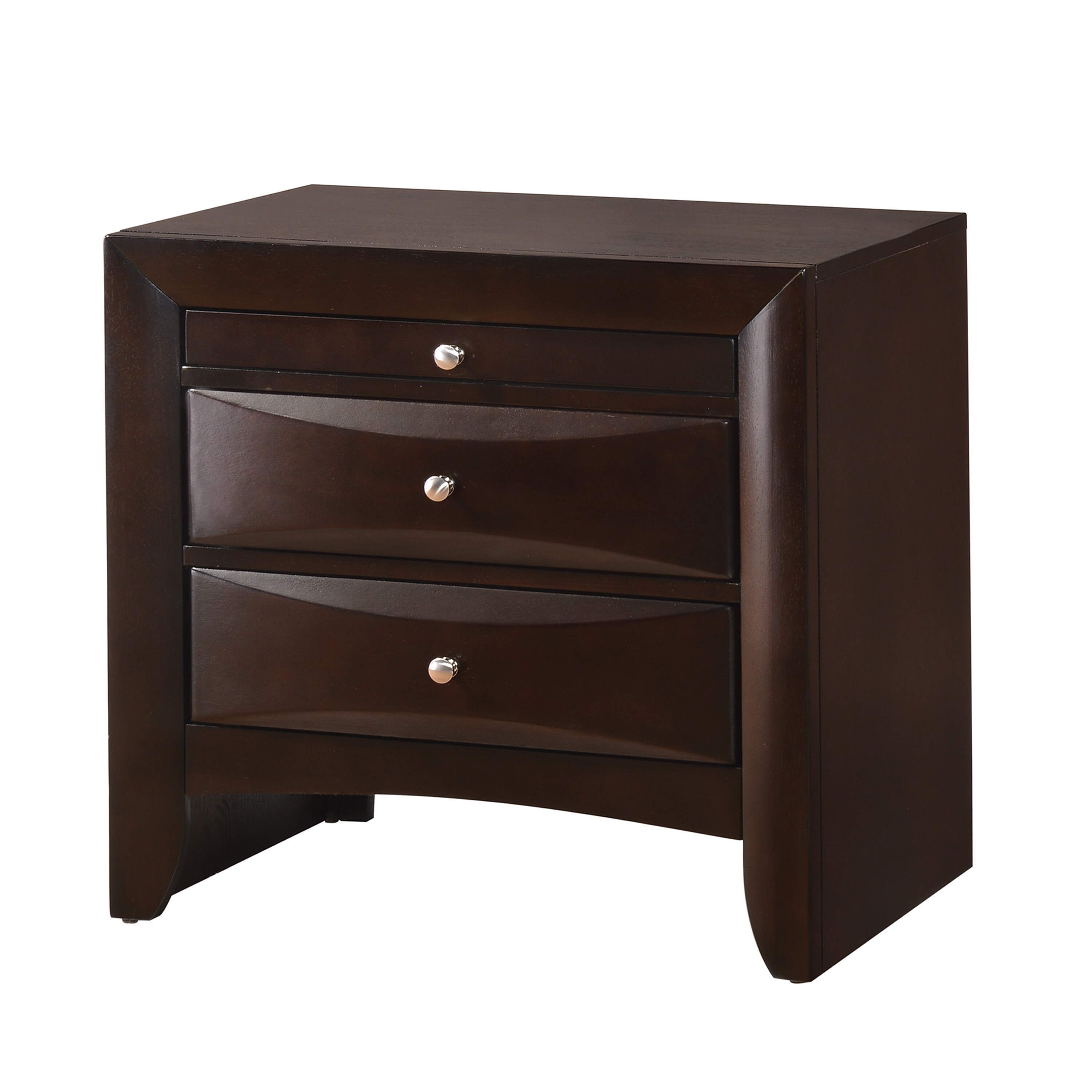 Benzara BM215465 Brown Nightstand