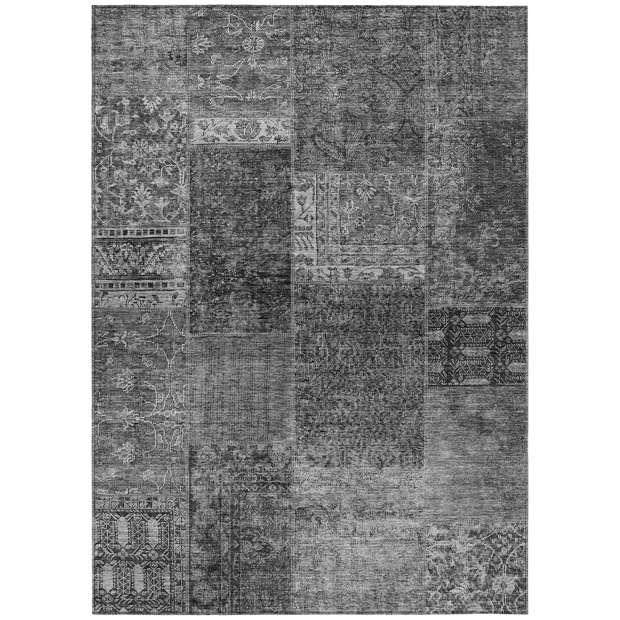 Addison Rugs ACN669GY30X46 Chantille ACN669GY 2 x 3 (ft) Polyester Gray Rectangular Indoor/Outdoor Geometric Machine washable Area rug