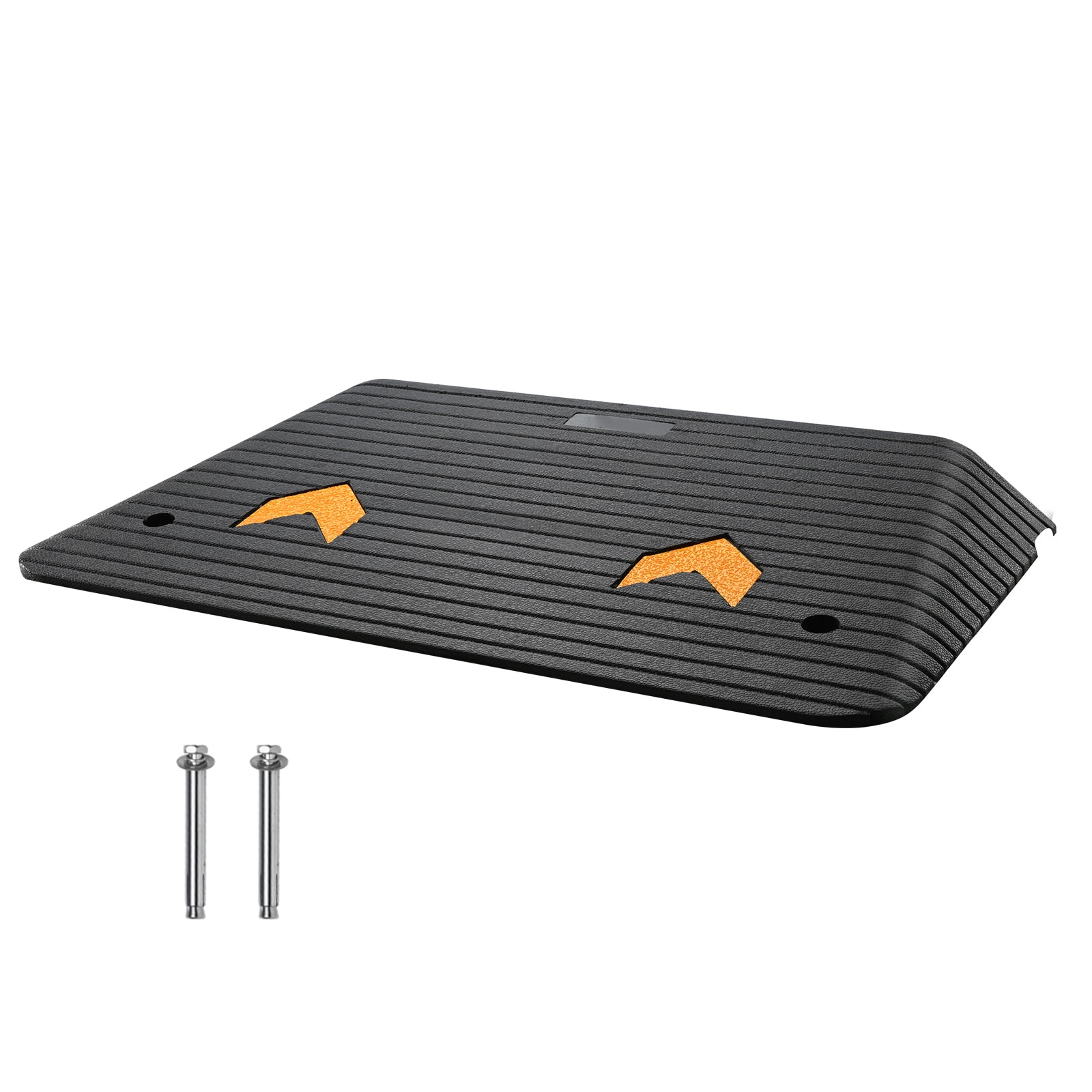 VEVOR SCXBLYPDGB1300386V0 Upgraded Rubber Threshold Ramp  3.5 in Rise Door Ramp with 1 Channel  Natural Rubber Car Ramp with Non Slip Textured Surface  33069 lbs Load Capacity Curb Ramp for Wheelchair and Scooter