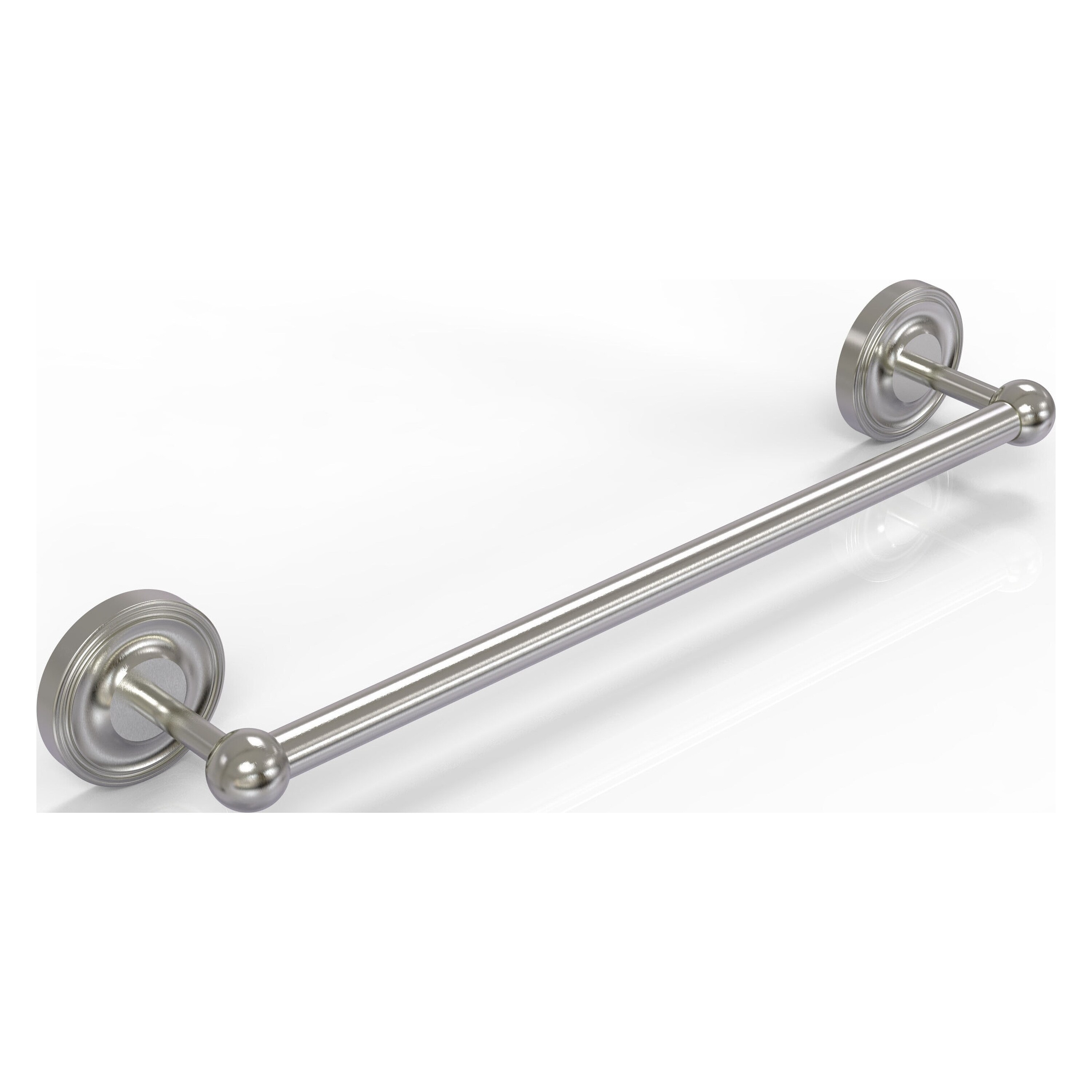 Allied Brass PR-41/24-SN Prestige Regal 24-in Satin Nickel Wall mount Single Towel Bar