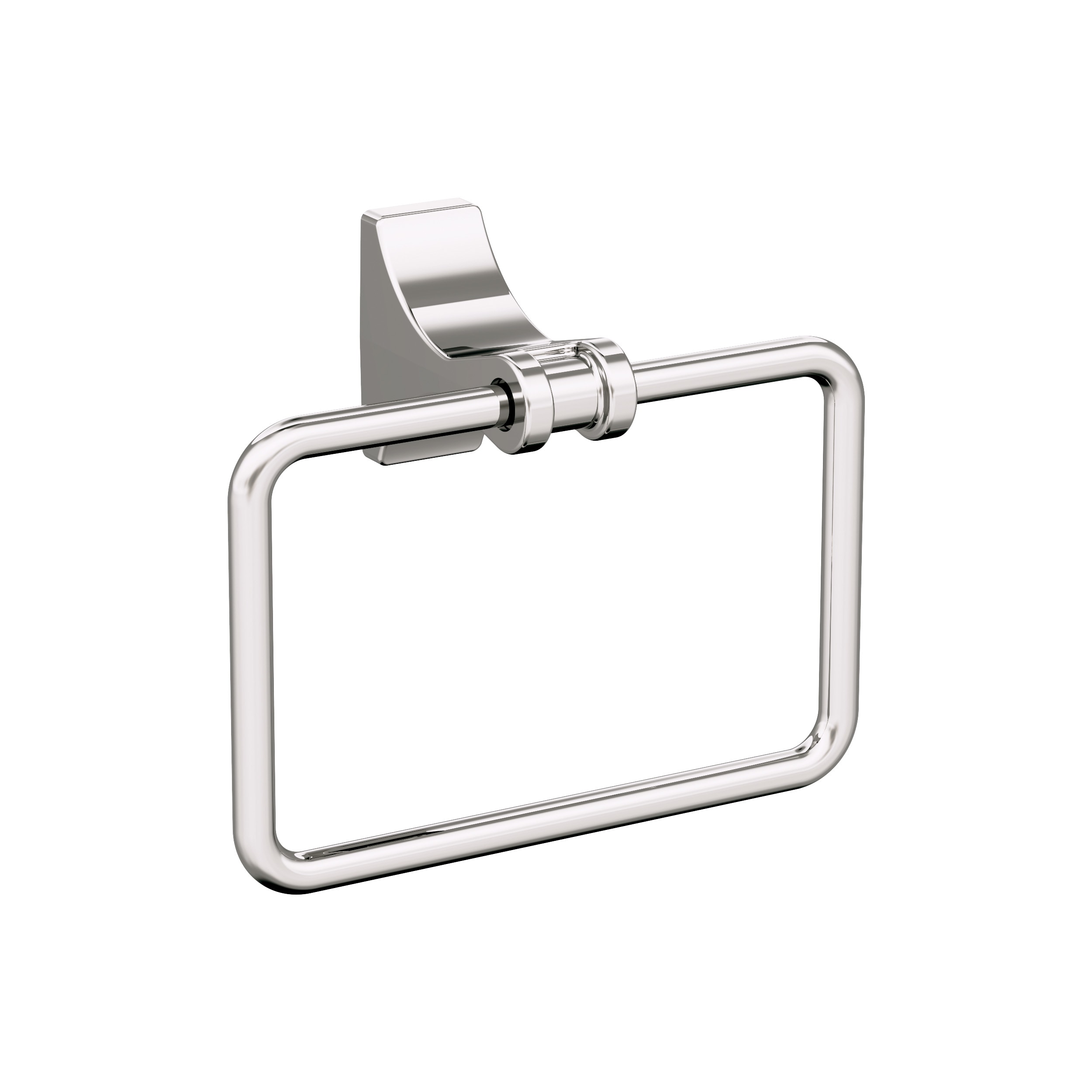 Amerock BH36052PN Davenport Polished Nickel Wall mount Single Towel Ring