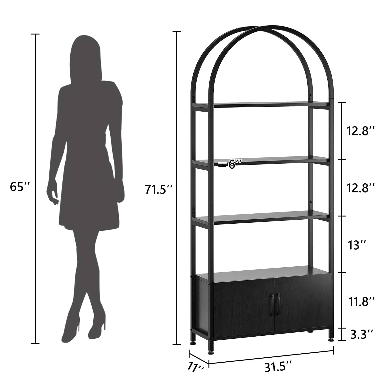 Qeetex JXNAG-PHO-10H4T9X2 bookcases - View #3