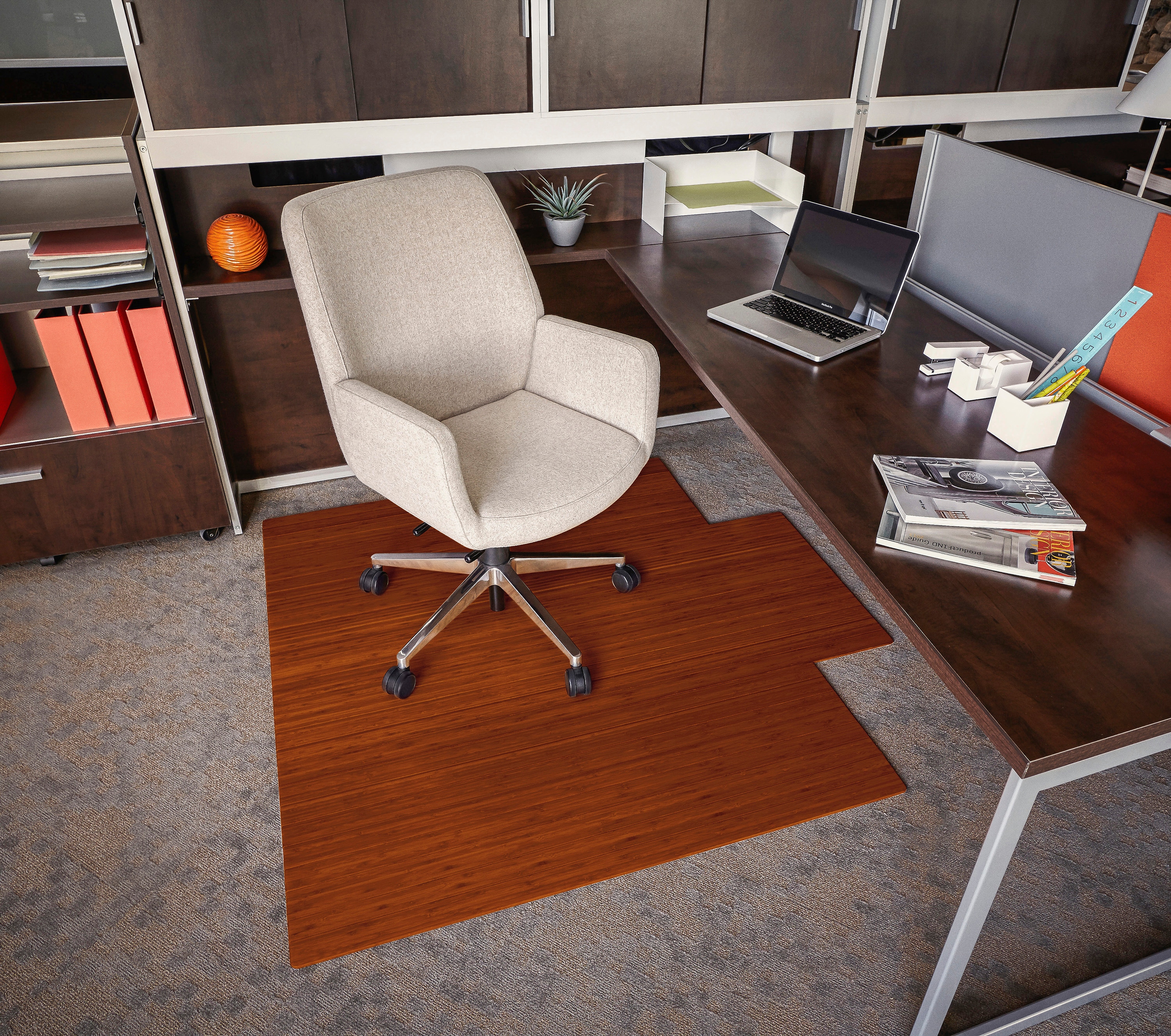 Vitrazza: Glass Office Chair Mat For Carpet, Hardwood & Tile
