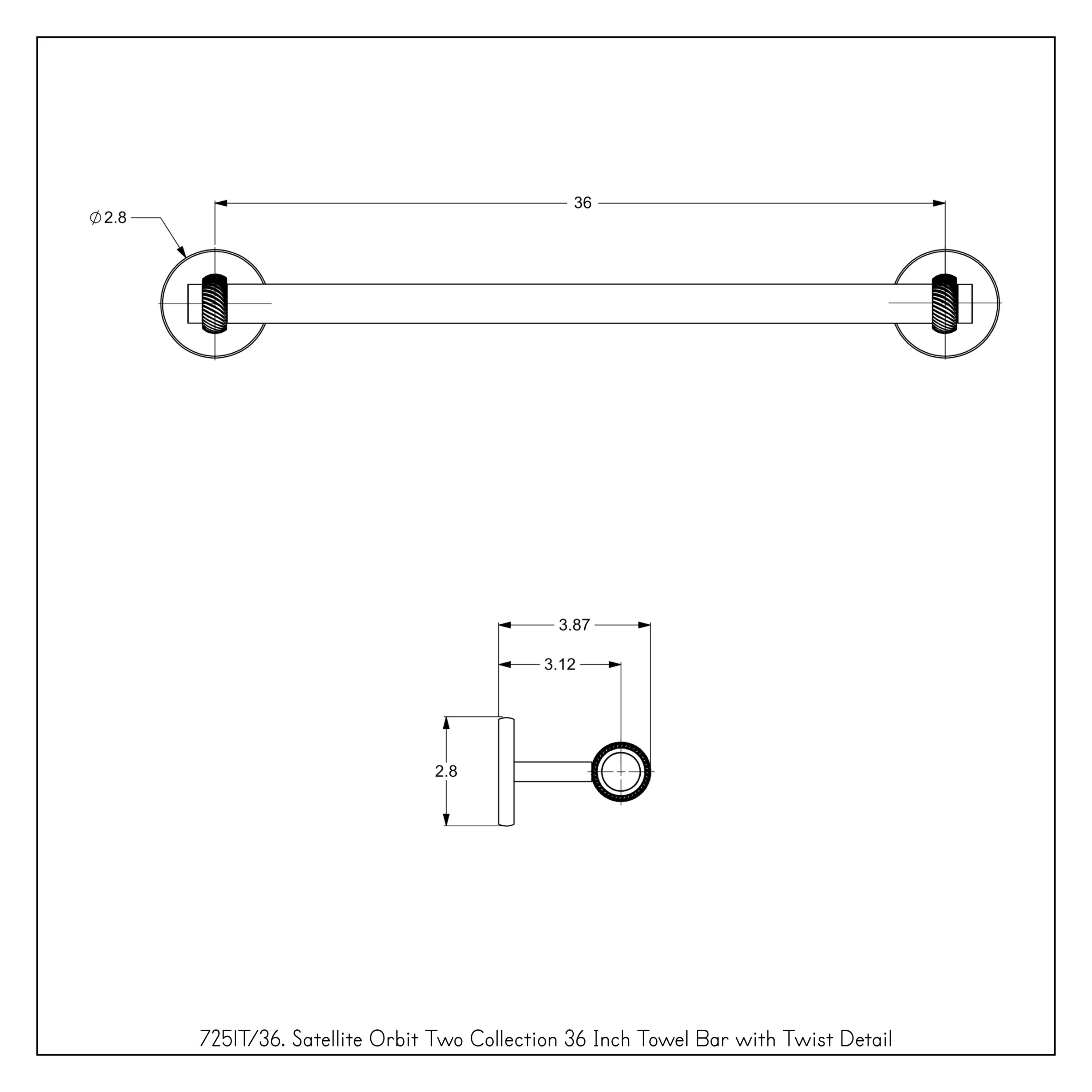 Allied Brass 7251T/36-ORB d060350 - View #3