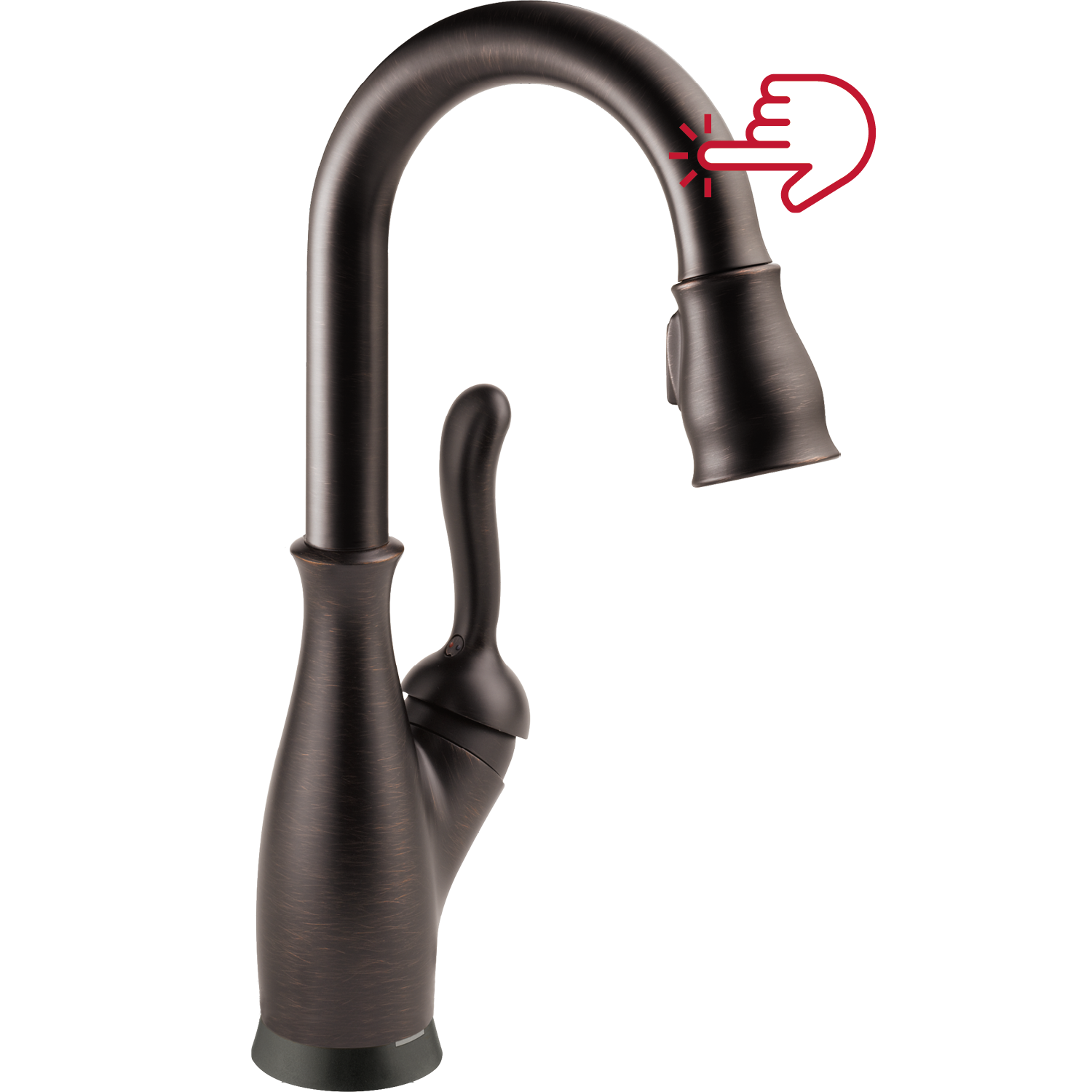 Delta 9678T-RB-DST Leland Touch2O Venetian Bronze Single Handle Deck-mount Touch-on Bar and Prep Kitchen Faucet with Sprayer