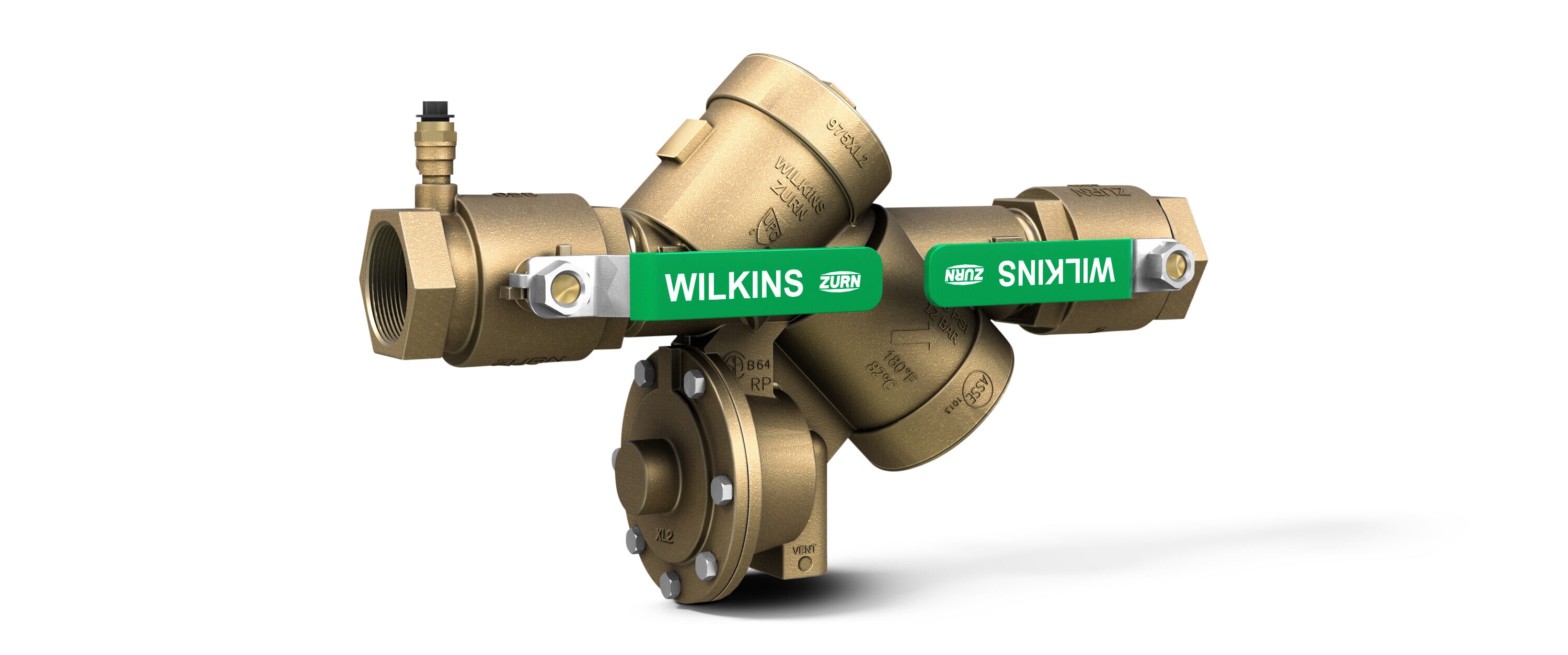 Zurn Wilkins 2-975XL2 2-in Bronze FNPT Reduced pressure backflow preventer
