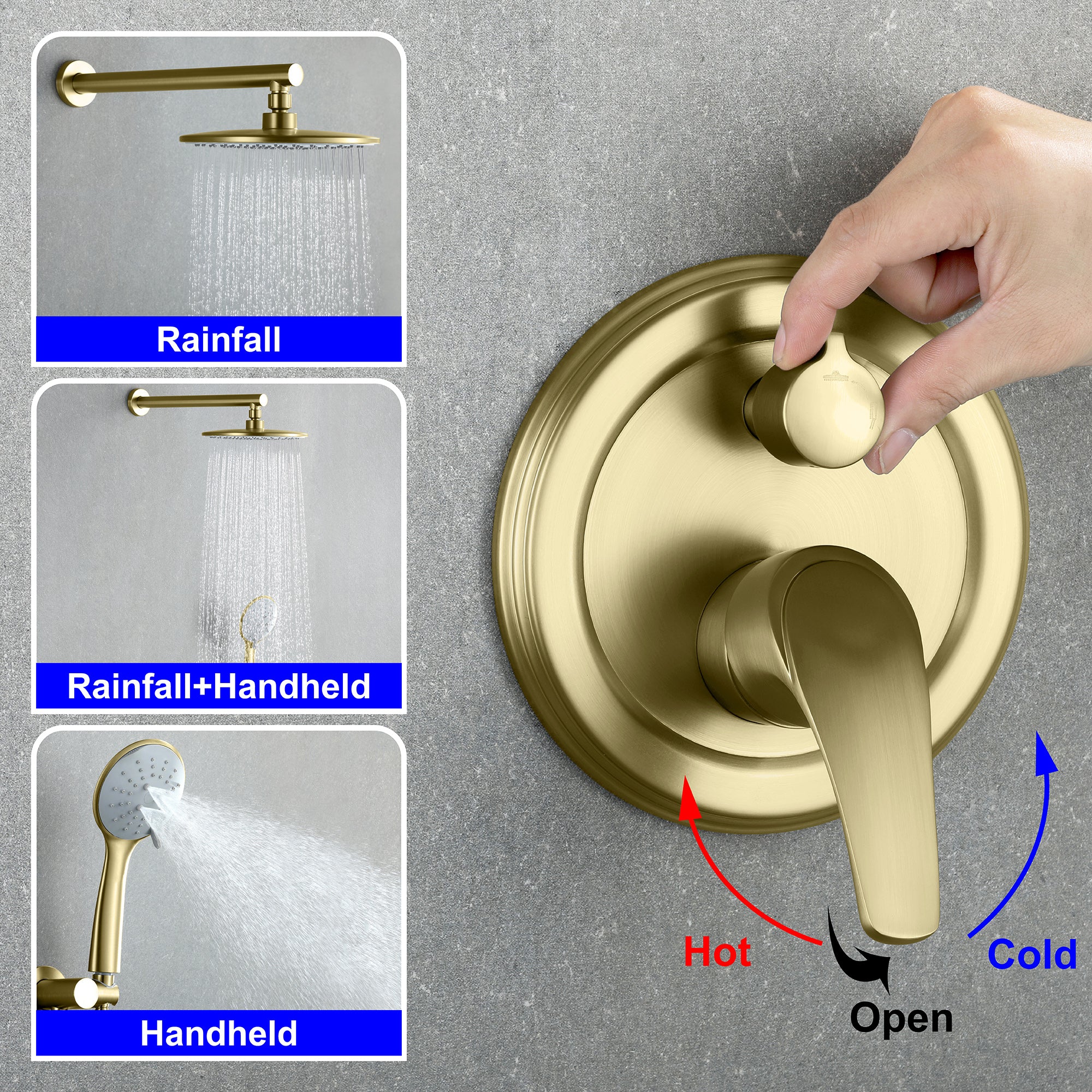 Boyel Living BL88040BG-9 Showerhead-Bar-Panels - View #9