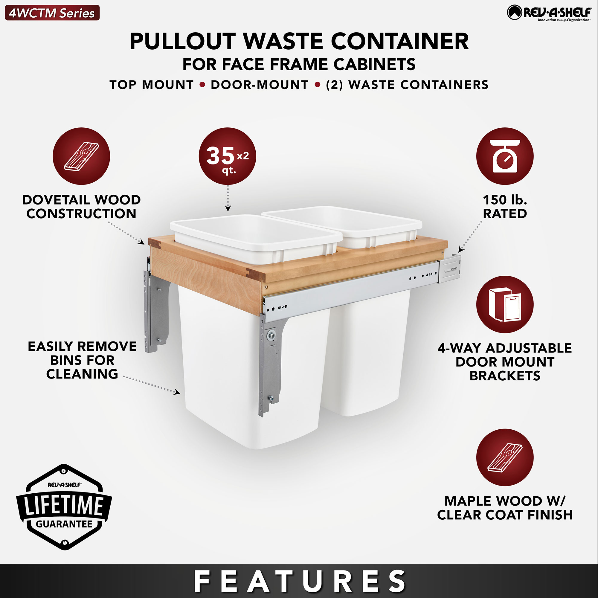 Rev-A-Shelf 189777 Pullout-Trash-Cans - View #9