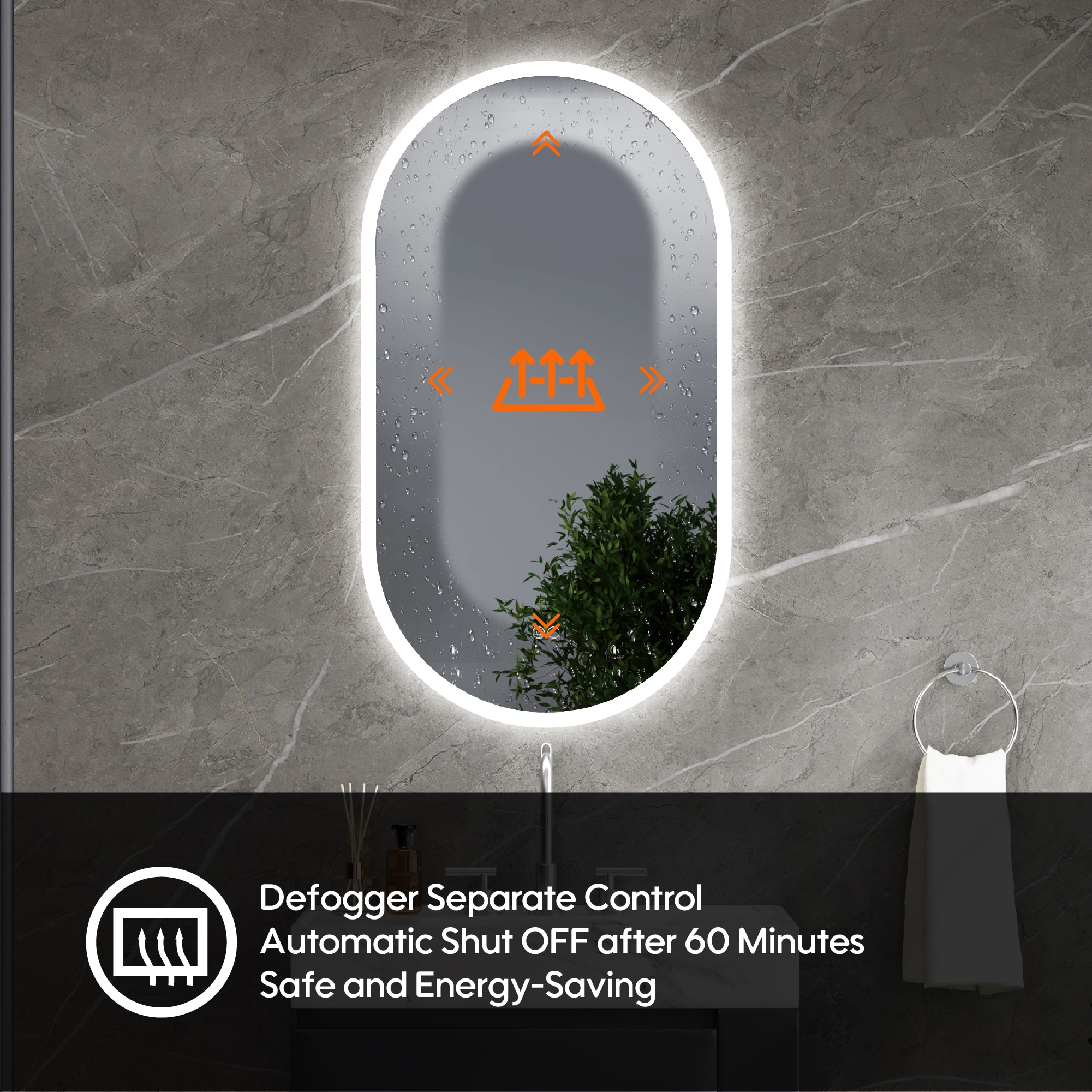 Forclover MRE-P10W2036 Framed-Bath-Mirrors - View #5