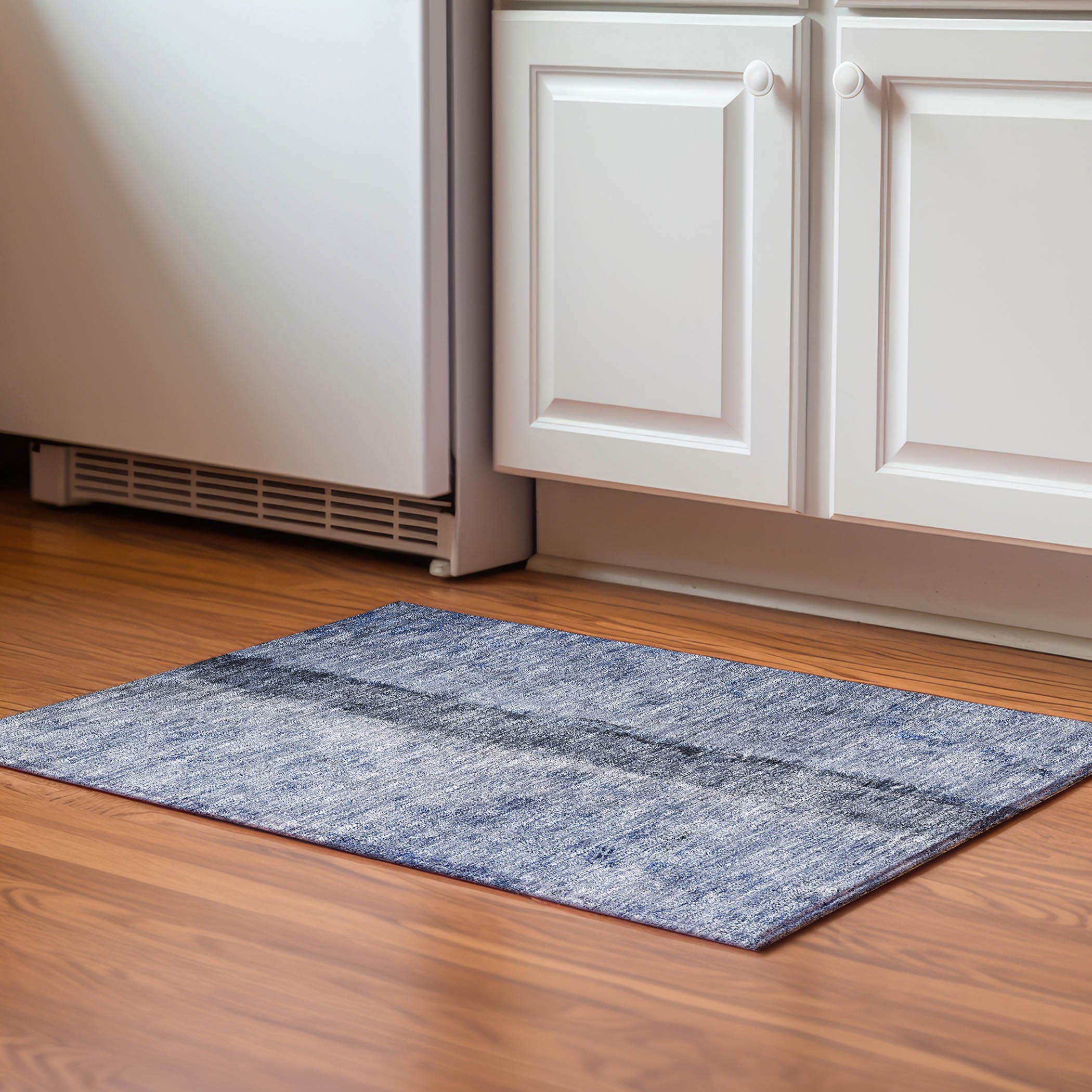 Addison Rugs AMF605DN20X30 Mayfield AMF605DN 2 x 3 (ft) Loomed Polyester Denim Rectangular Indoor Geometric Machine washable Area rug