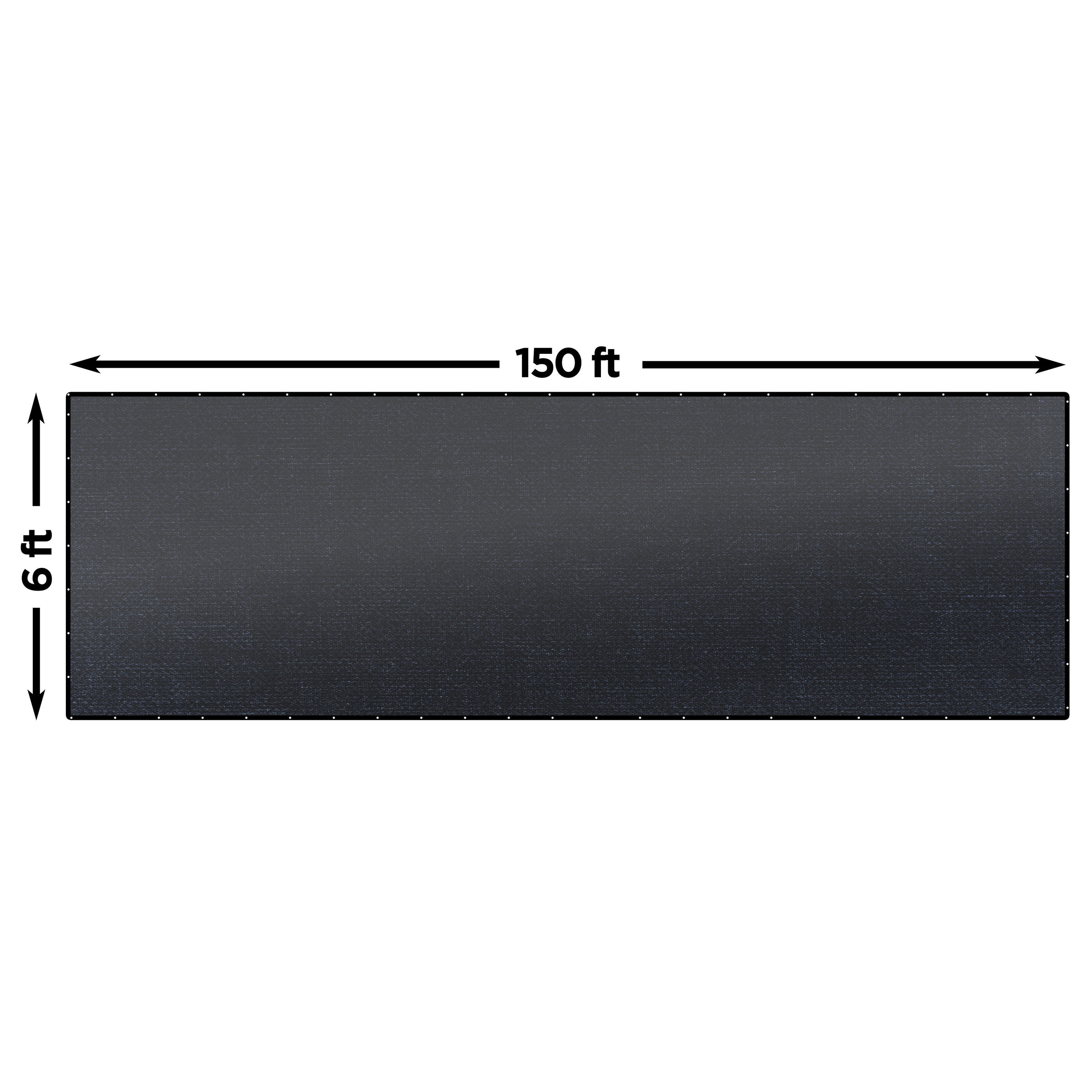 Green 6 x 150 ft Aluminum Eye Privacy Fence Screen