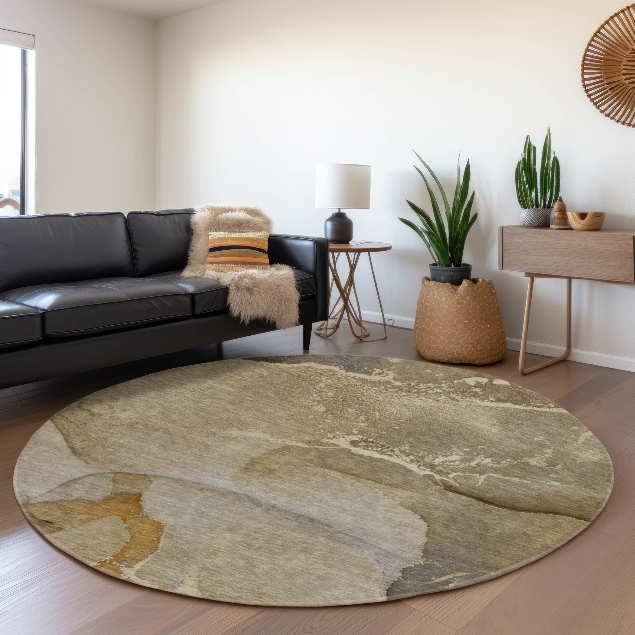 Addison Rugs AMF575BG20X30 Mayfield AMF575BG 2 x 3 (ft) Loomed Polyester Beige Rectangular Indoor Geometric Machine washable Area rug