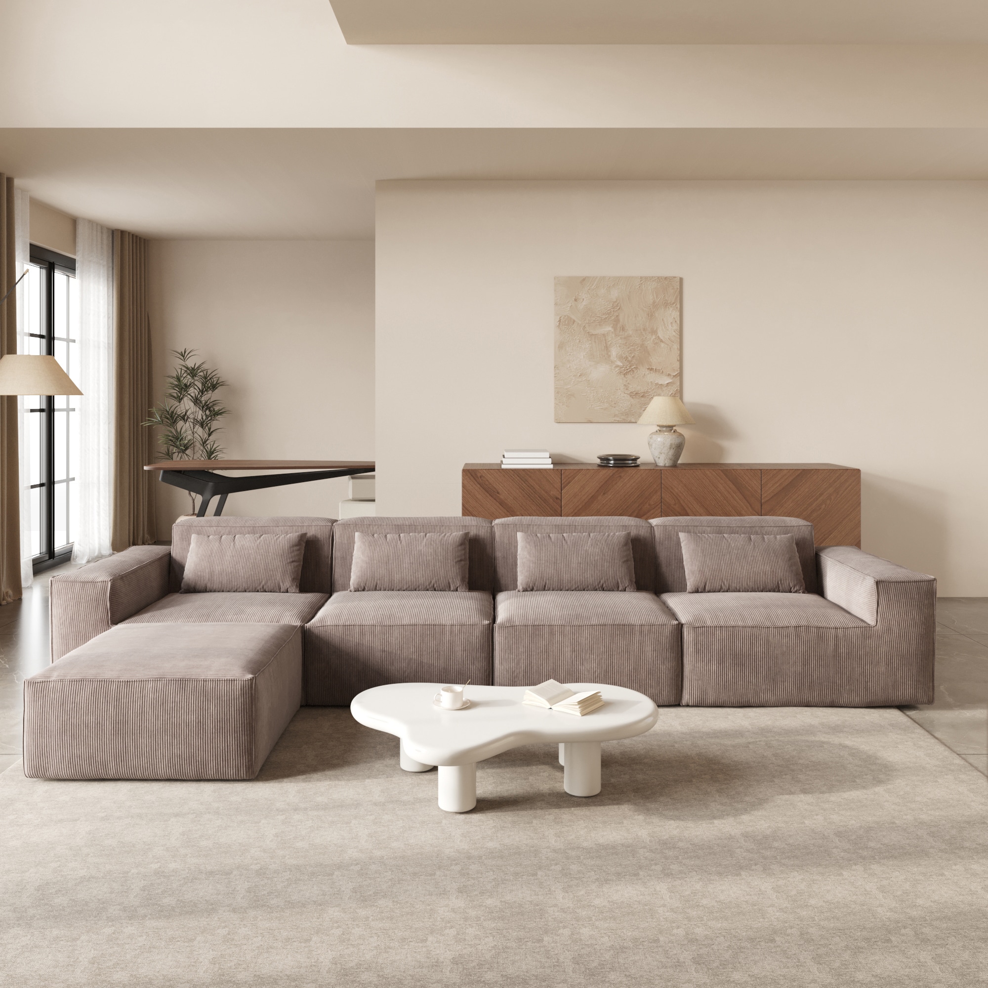 BuotiqHom DH-SF4+1-130BR Sofas-Loveseats - View #2