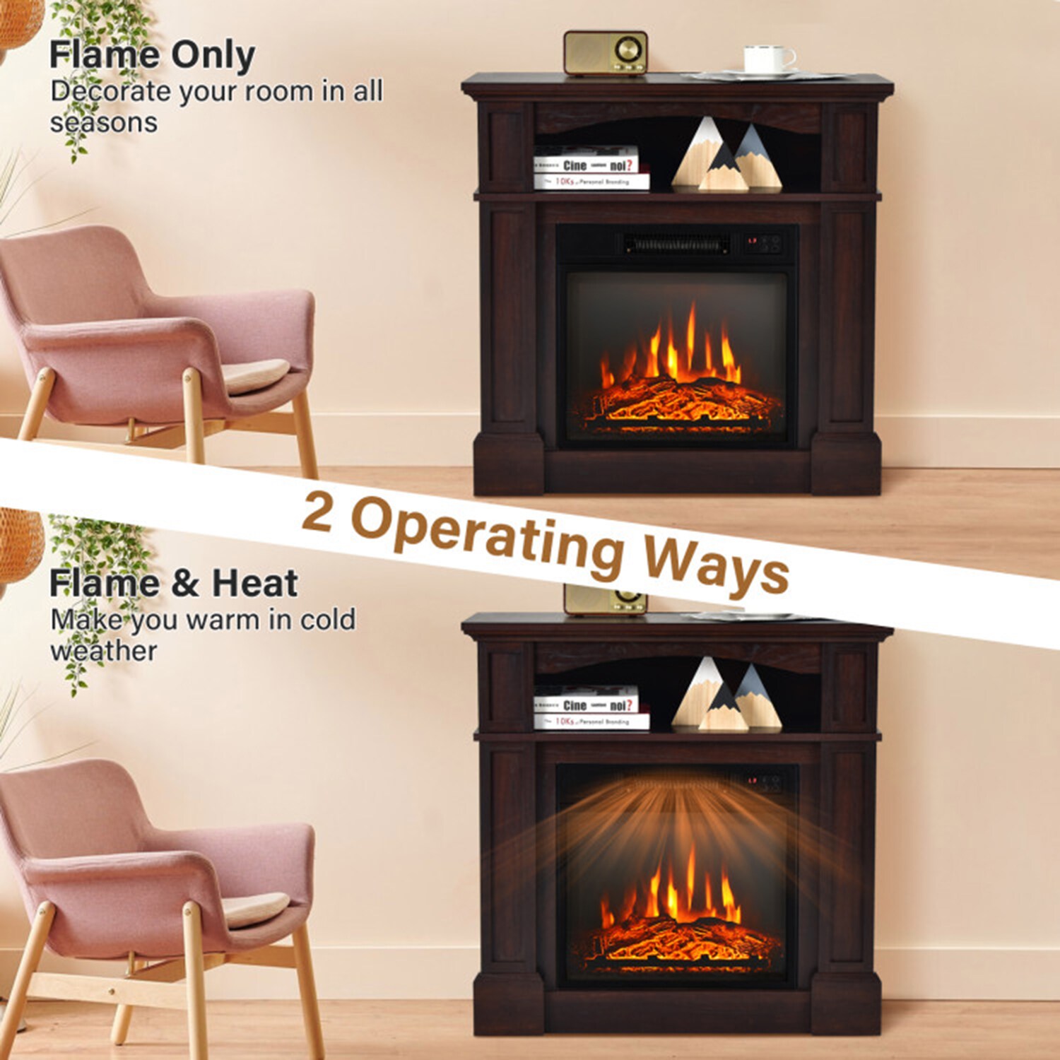 Mondawe MO-FP10102USN Electric-Fireplaces - View #7