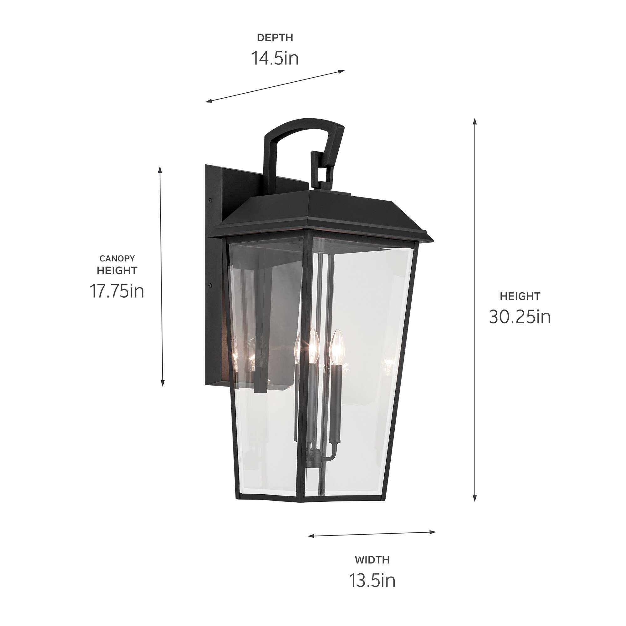 Kichler 59121BKT Outdoor-Wall-Lighting - View #5