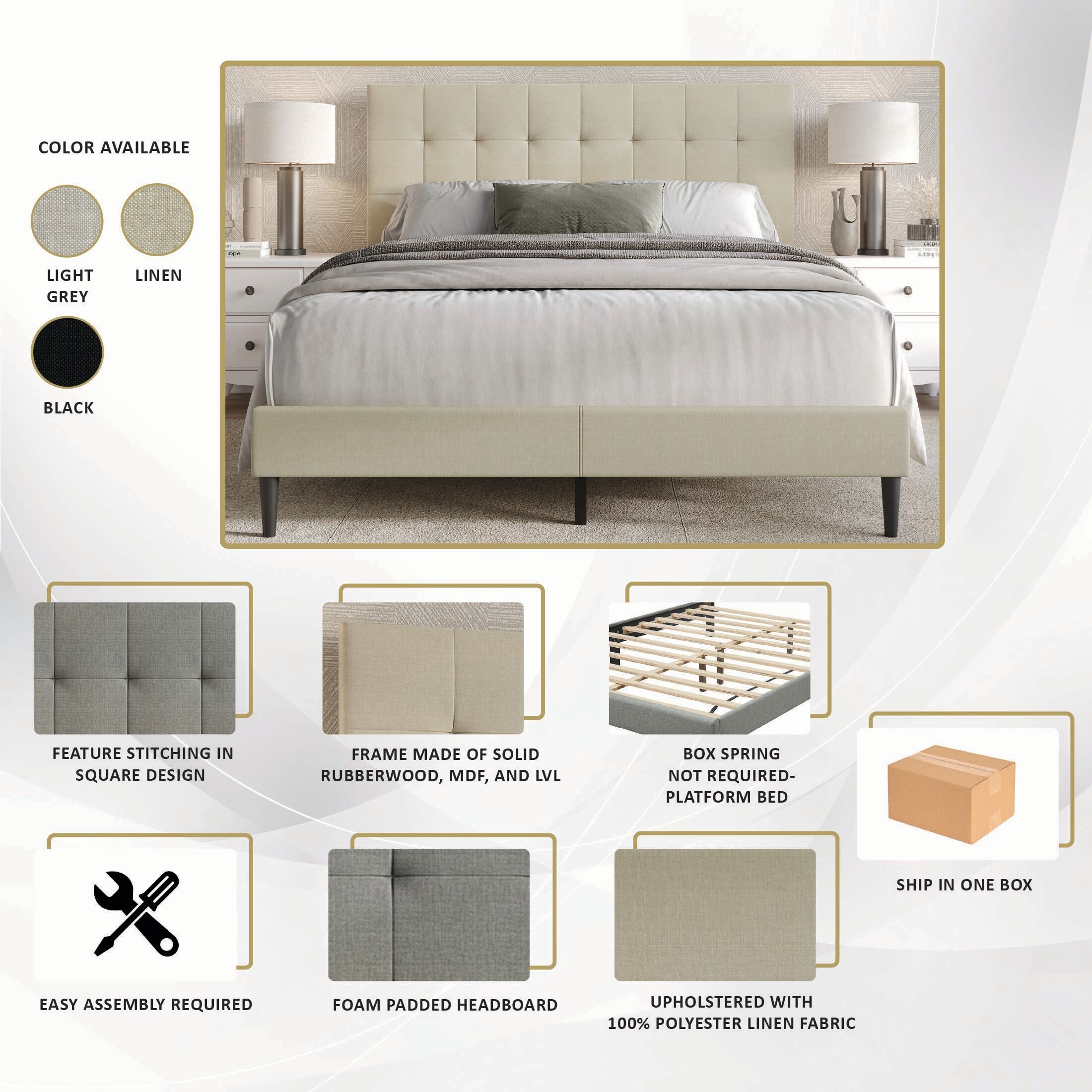 CasePiece C8257TPL-BK-LN beds - View #6