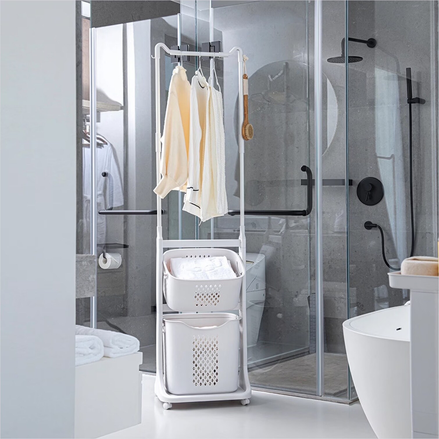 SunJet NZQUB25B1RSH Bathroom-Shelves - View #3
