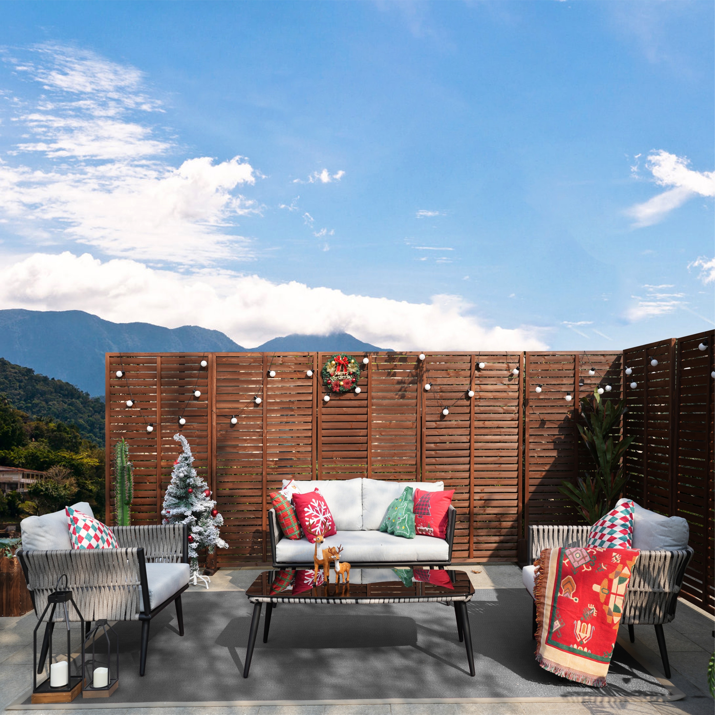 Direct Wicker DWS-1649B-BE Patio-Conversation-Sets - View #3