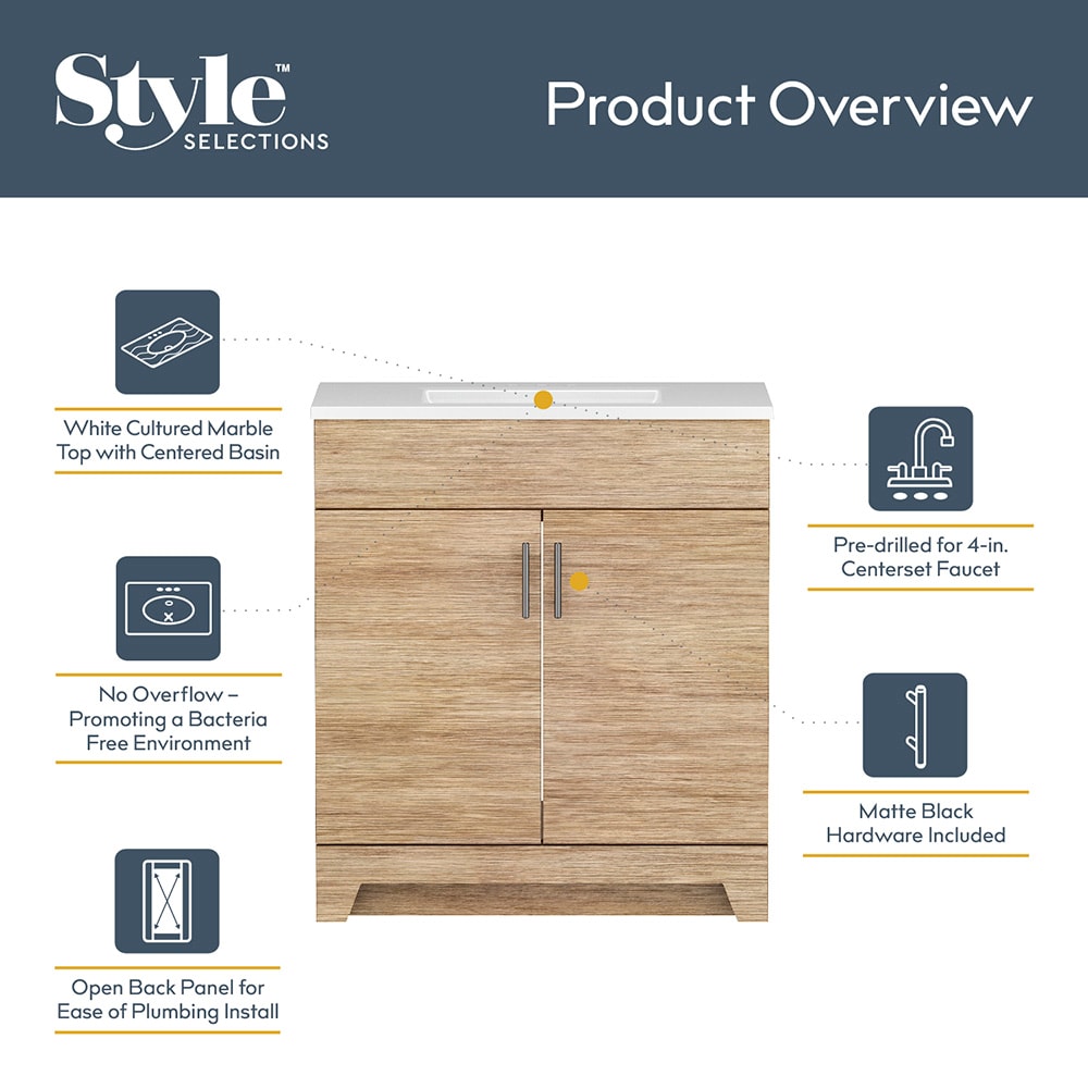 Style Selections C47T30-SS Bath-Vanity-Combo - View #5