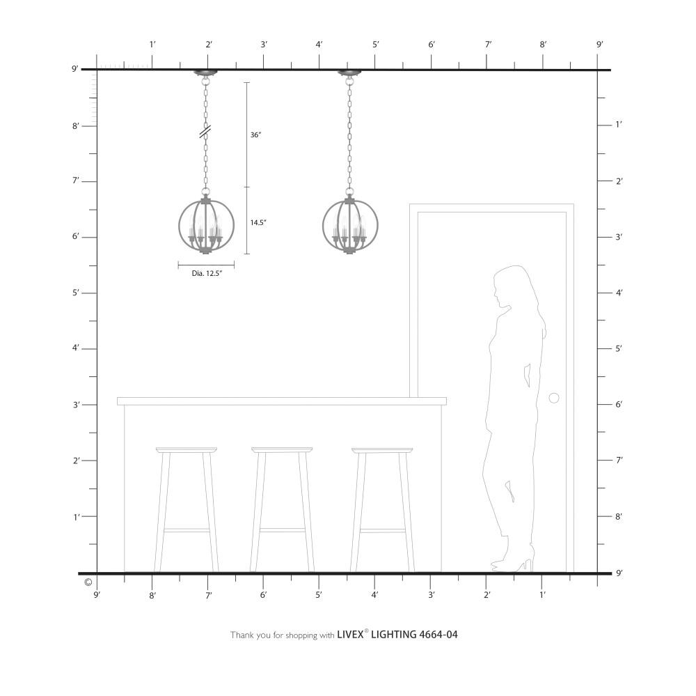 Livex Lighting 4664-04 Pendant-Lights - View #12