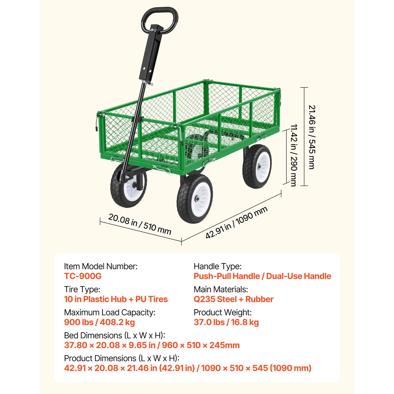 Mecale VOL-33T9F4 Yard-Carts - View #3
