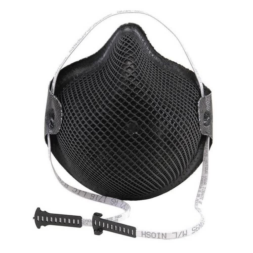Moldex  Disposable Respirator N95 Special Ops HandyStrap Molded Nose Bridge Black M/L PK 15