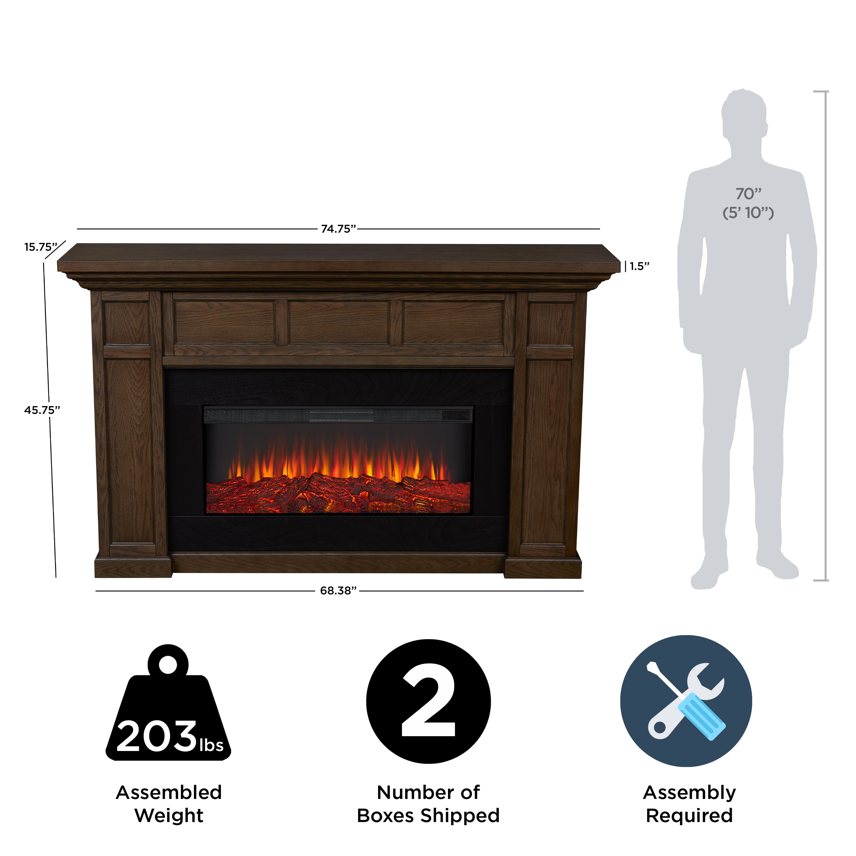 Real Flame 4130E-AGB Electric-Fireplaces - View #4